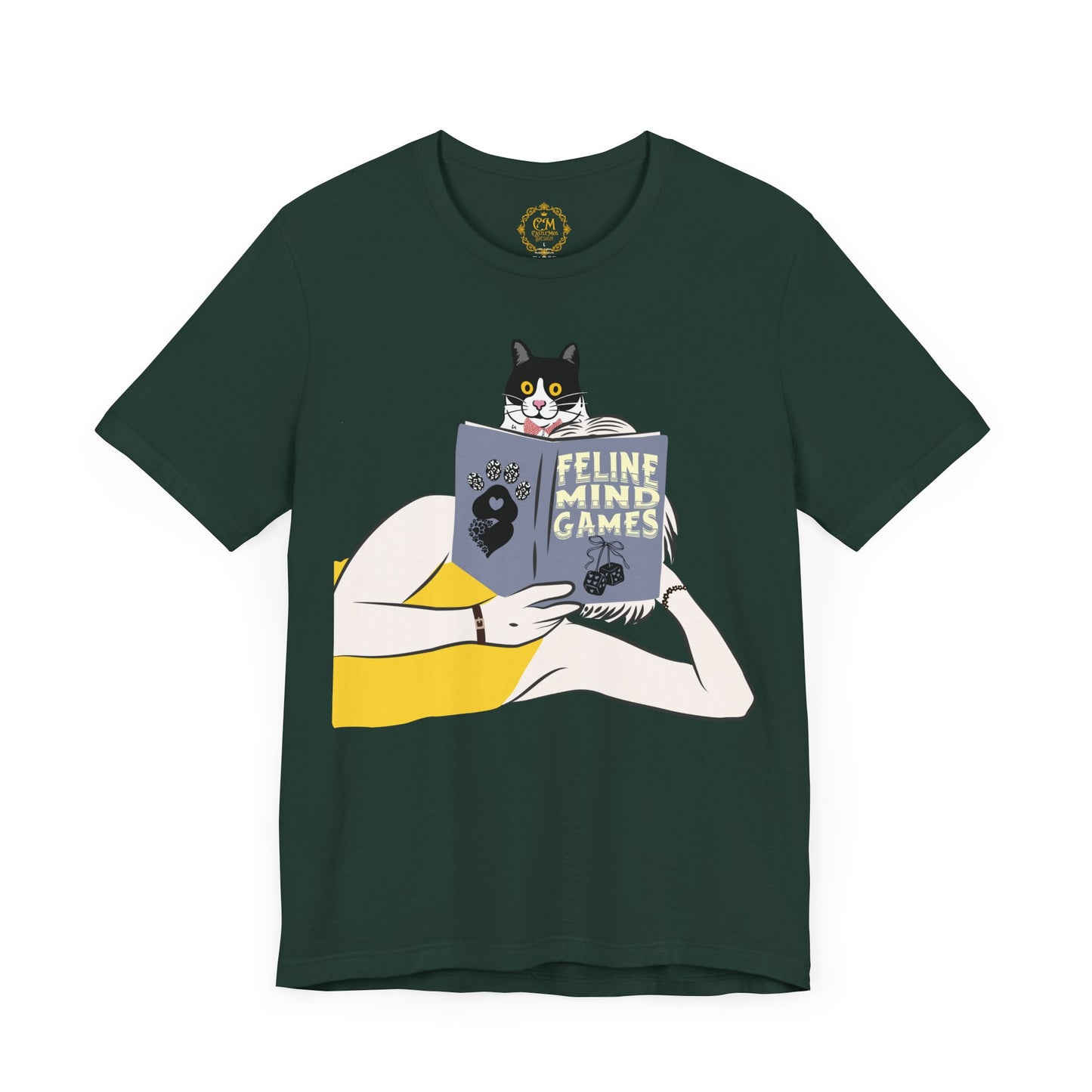 Cute Cat Lover Tee, Feline Mind Games T-Shirt, Pet Owner Gift, Animal Lover Apparel, Perfect for Everyday Wear