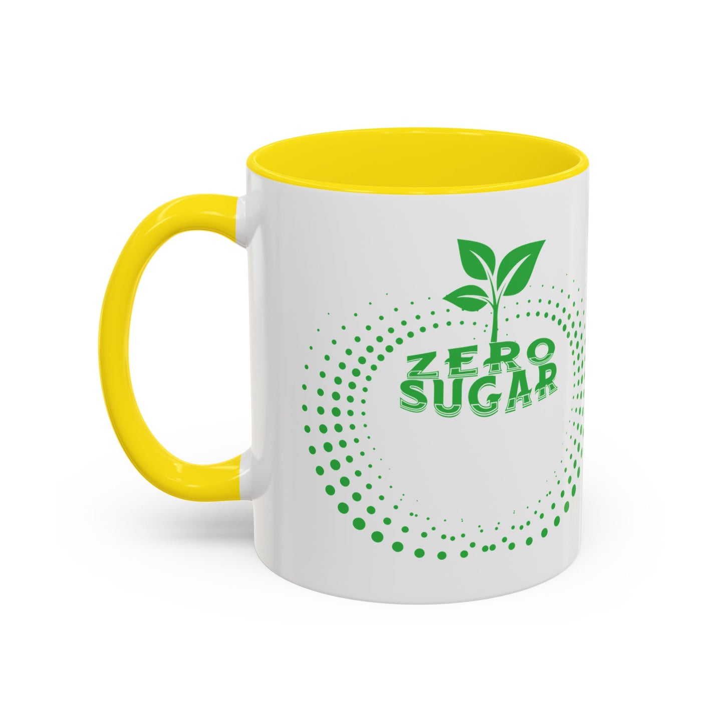 Zero Sugar Accent Coffee Mug-11oz Ceramic Cup, Vegan Mug, Eco Friendly Mug, Gift for Vegan, Mug for Friend