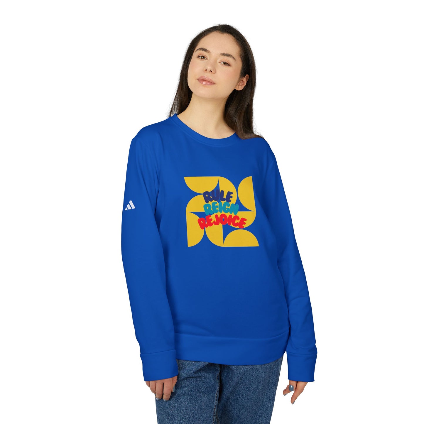 Rule Reign Rejoice - Unisex Fleece Crewneck Sweatshirt