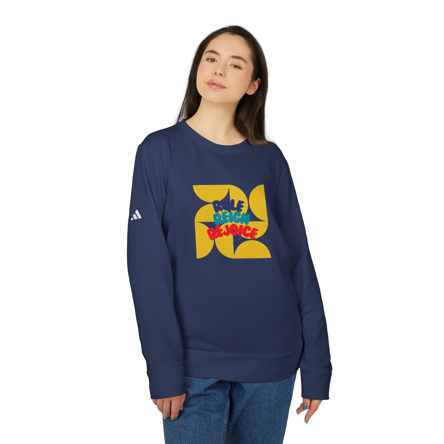 Rule Reign Rejoice - Unisex Fleece Crewneck Sweatshirt