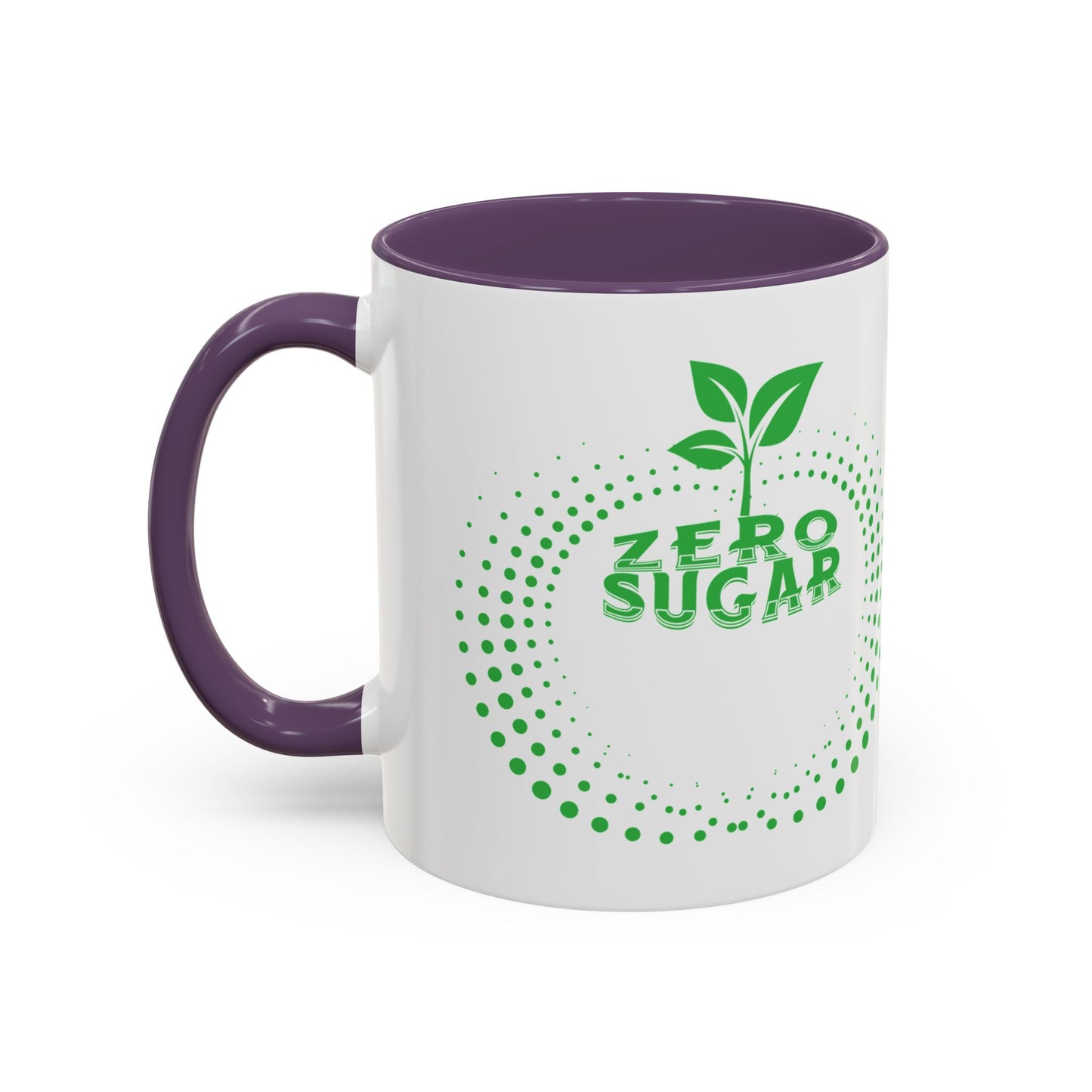 Zero Sugar Accent Coffee Mug-11oz Ceramic Cup, Vegan Mug, Eco Friendly Mug, Gift for Vegan, Mug for Friend