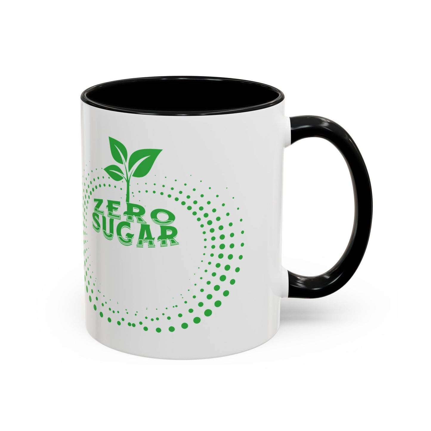 Zero Sugar Accent Coffee Mug-11oz Ceramic Cup, Vegan Mug, Eco Friendly Mug, Gift for Vegan, Mug for Friend