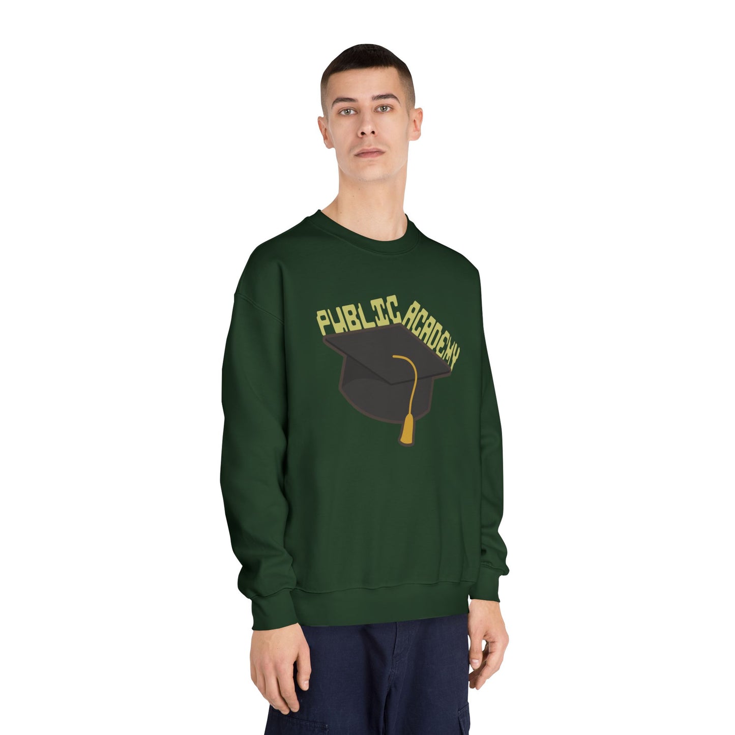 Public Academy Sweatshirt - Unisex School Sweatshirt, Crewneck Sweatshirt