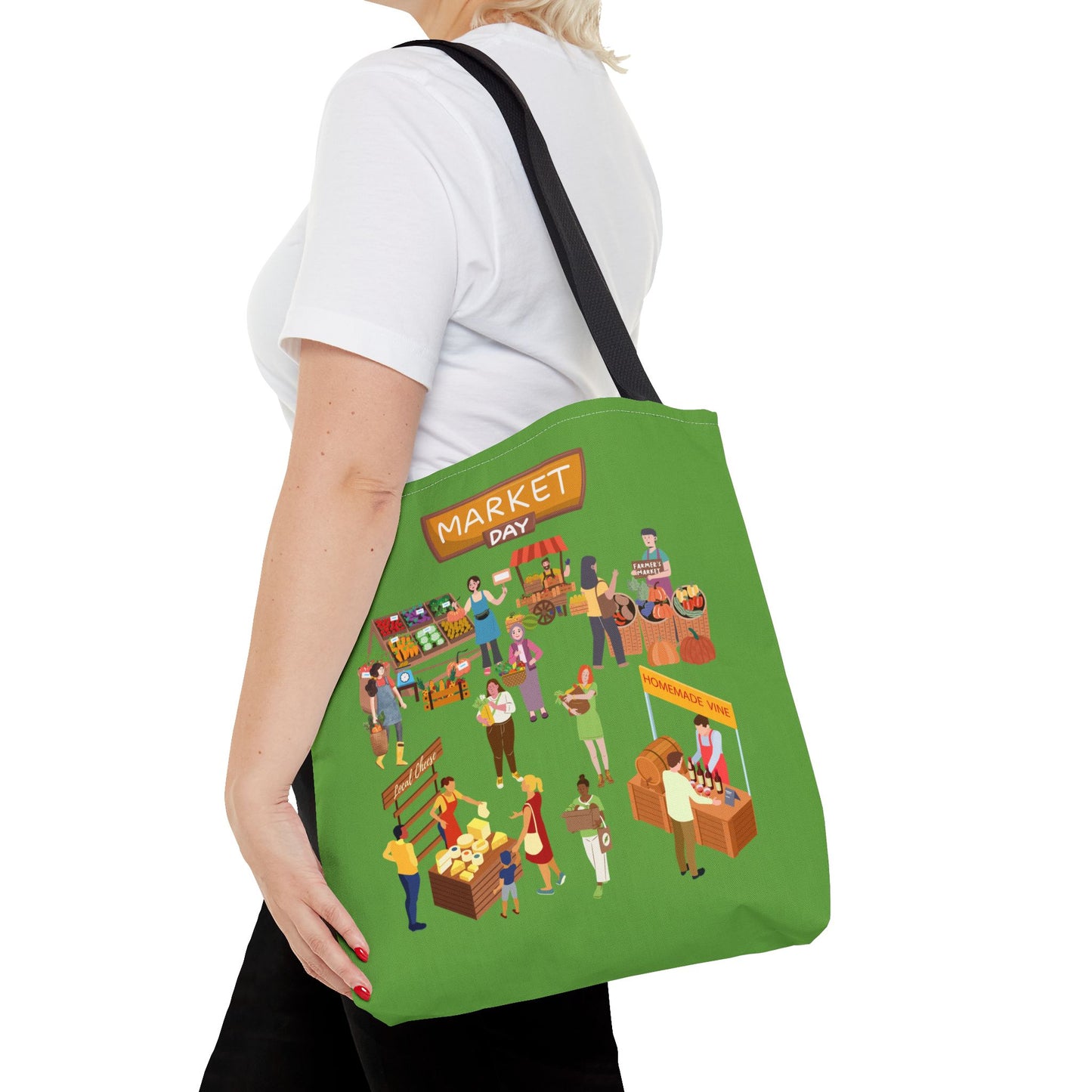 Market Day Tote Bag -Shopping Bag, Grocery Bag, Tote Bag for Mom