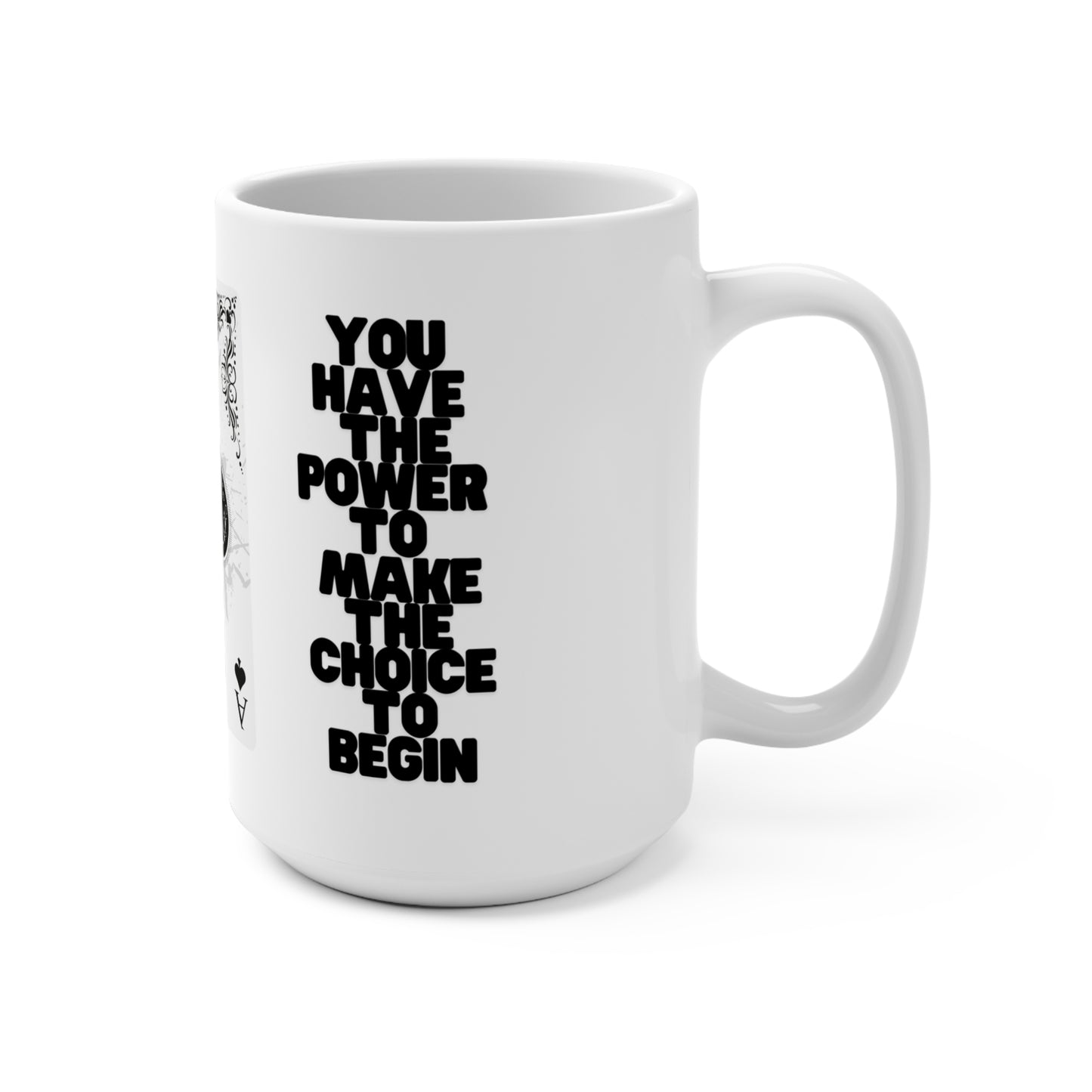 Ace of Spades Coffee Mug - 15oz Ceramic Cup