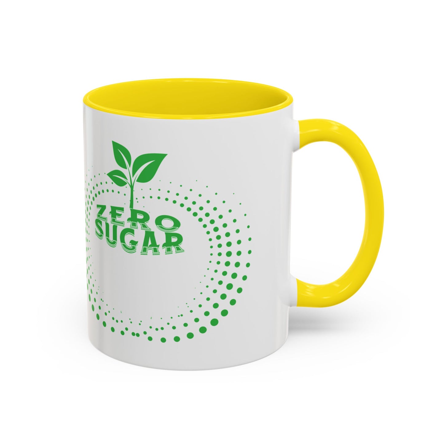 Zero Sugar Accent Coffee Mug-11oz Ceramic Cup, Vegan Mug, Eco Friendly Mug, Gift for Vegan, Mug for Friend