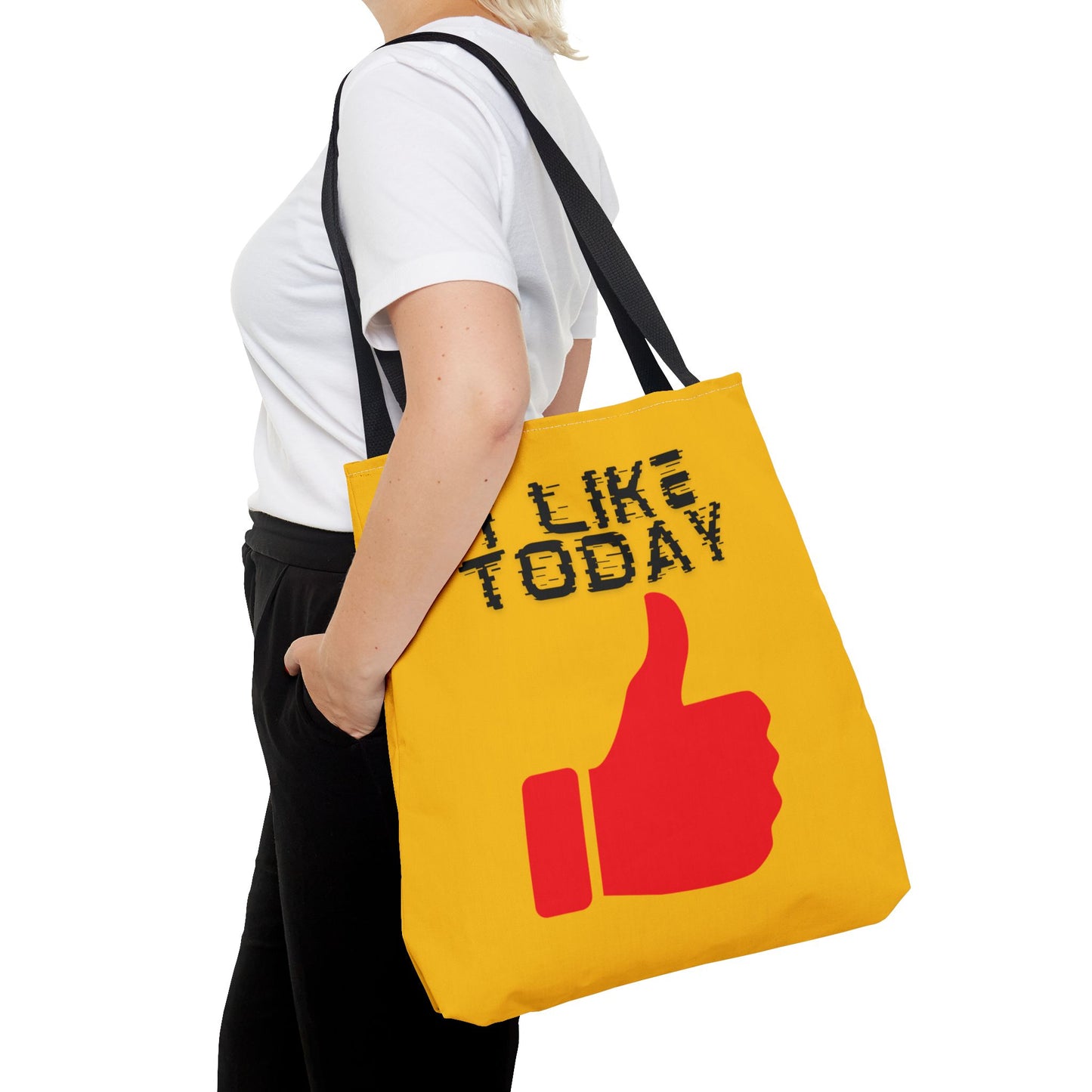 I Like Today Tote Bag-Shopping Bag, Grocery Bag, School Tote Bag, Gym Bag, Yoga bag
