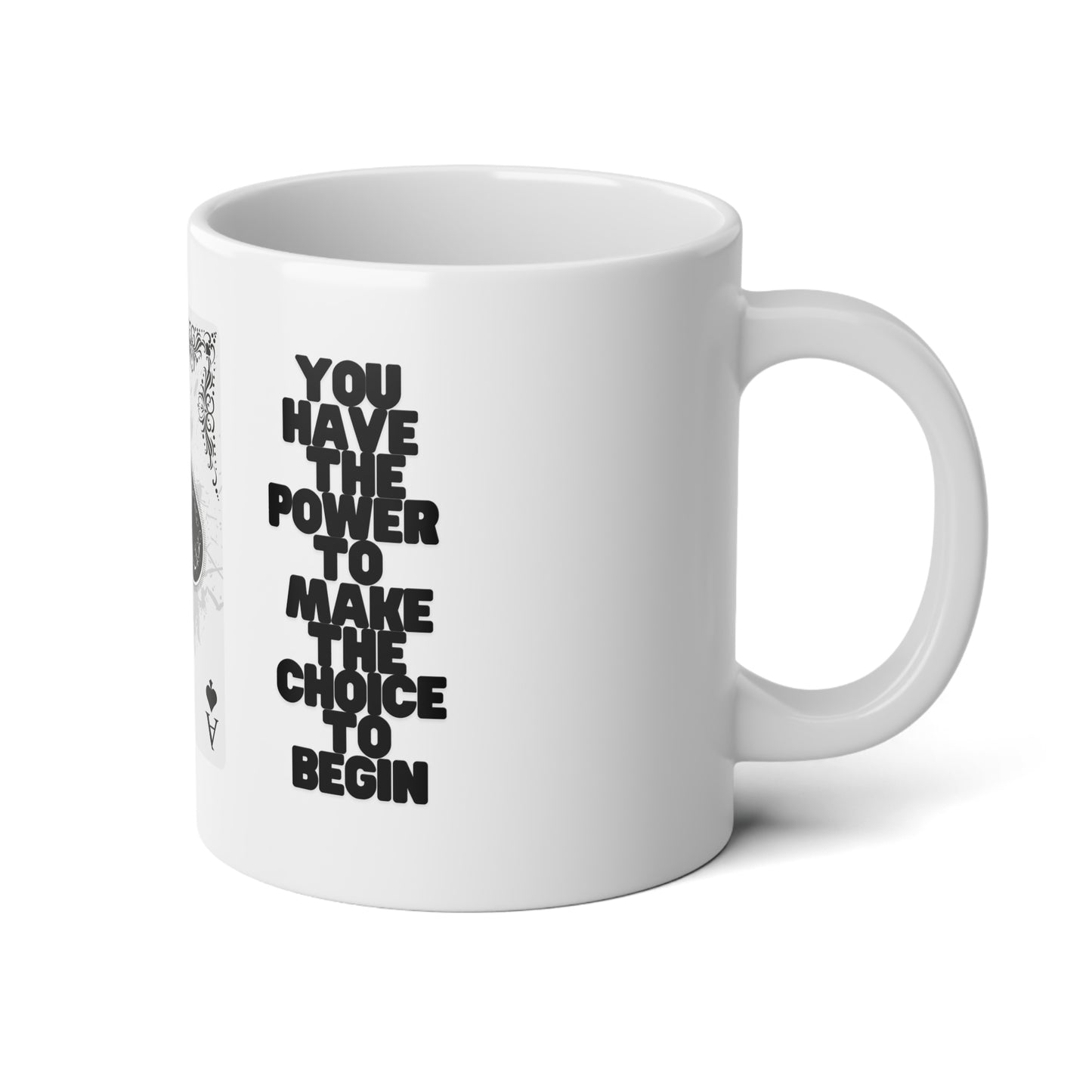 Ace of Spades Mug - 20oz Jumbo Ceramic Cup