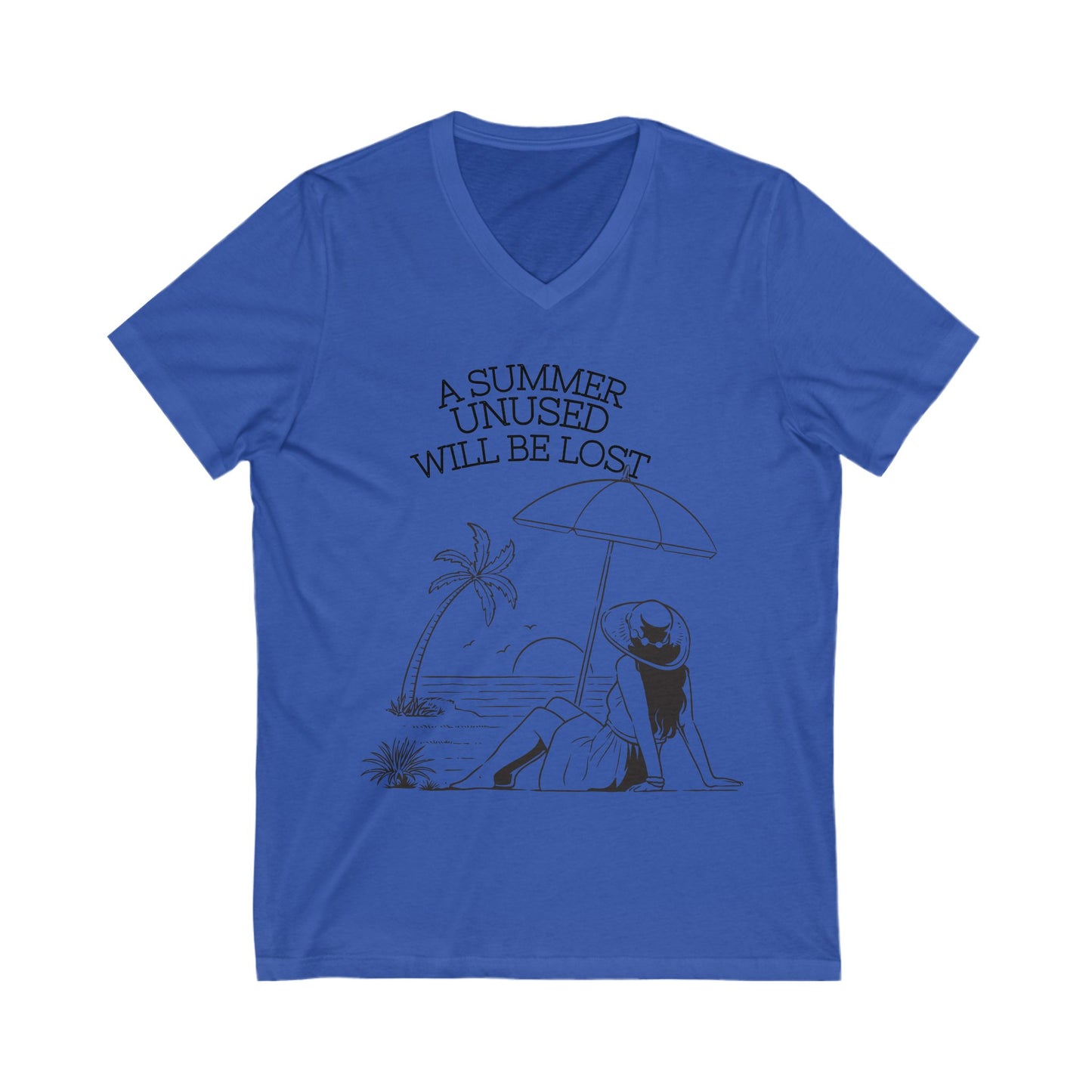A Summer Unused V-Neck T-shirt