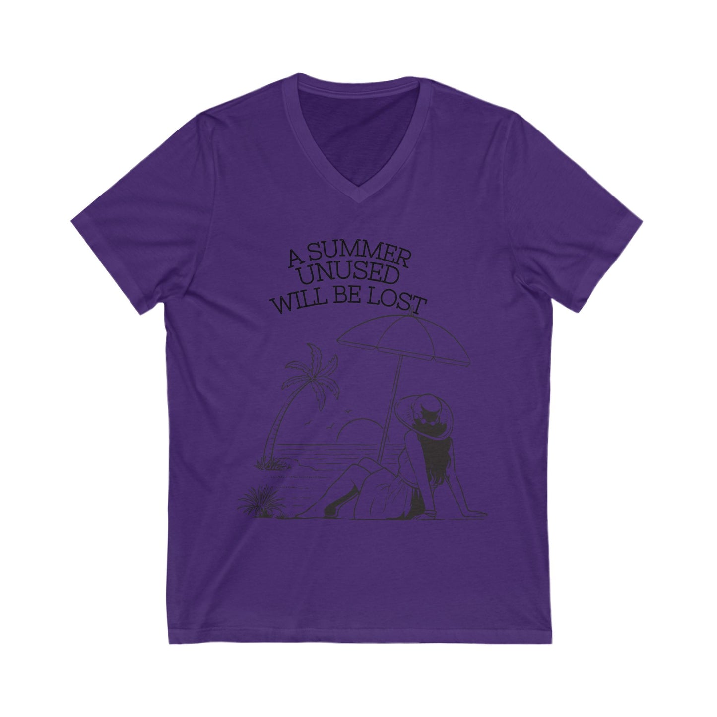 A Summer Unused V-Neck T-shirt