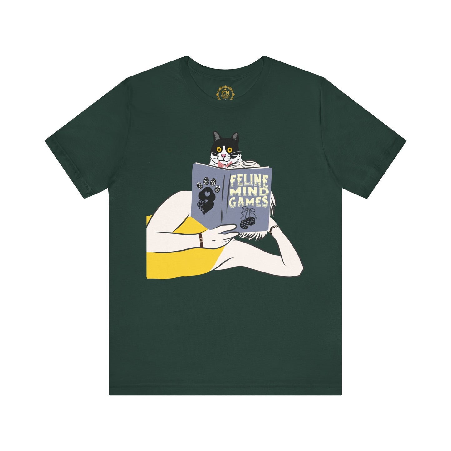 Cute Cat Lover Tee, Feline Mind Games T-Shirt, Pet Owner Gift, Animal Lover Apparel, Perfect for Everyday Wear