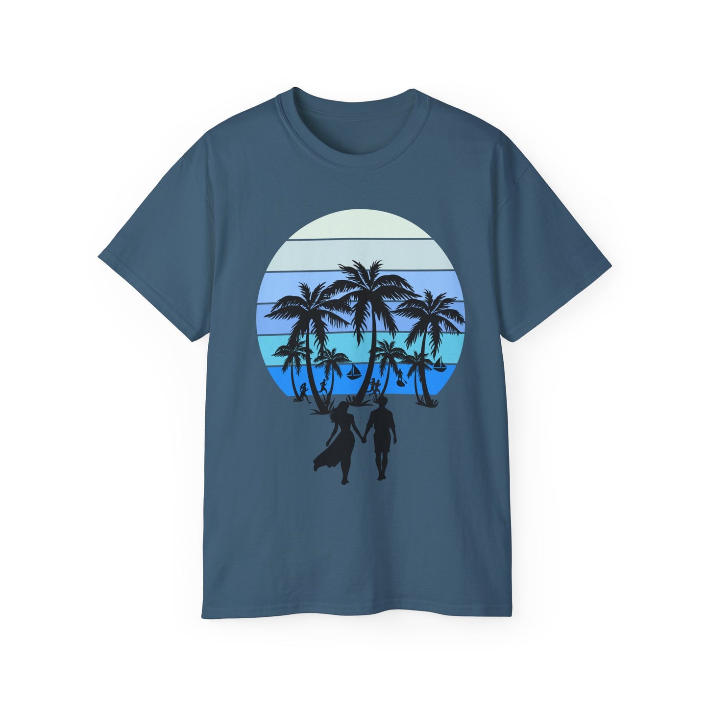 Couple Beach Sunset Tee