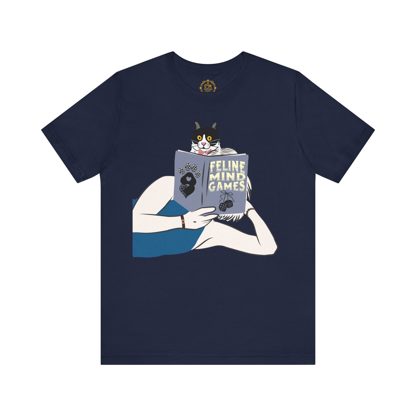 Cute Cat Lover Tee, Feline Mind Games T-Shirt, Pet Owner Gift, Animal Lover Apparel, Perfect for Everyday Wear