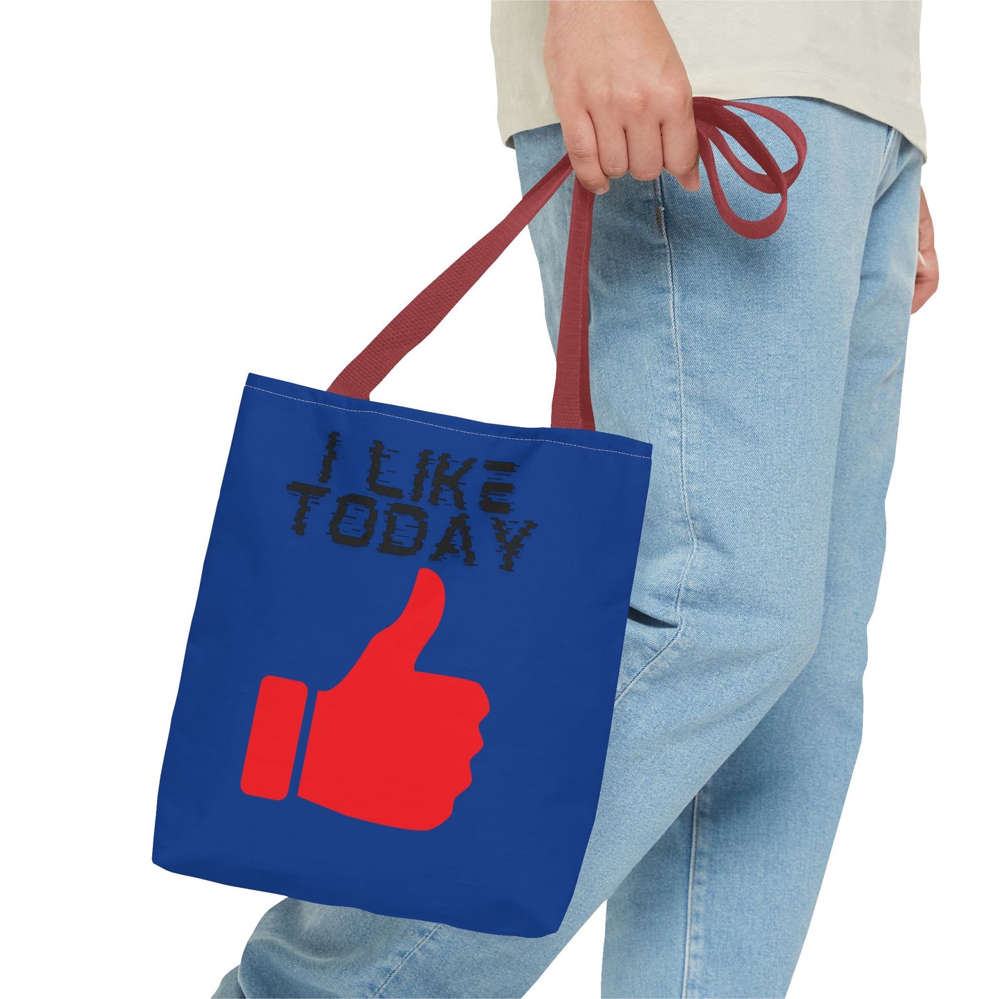I Like Today Tote Bag-Shopping Bag, Grocery Bag, School Tote Bag, Gym Bag, Yoga bag