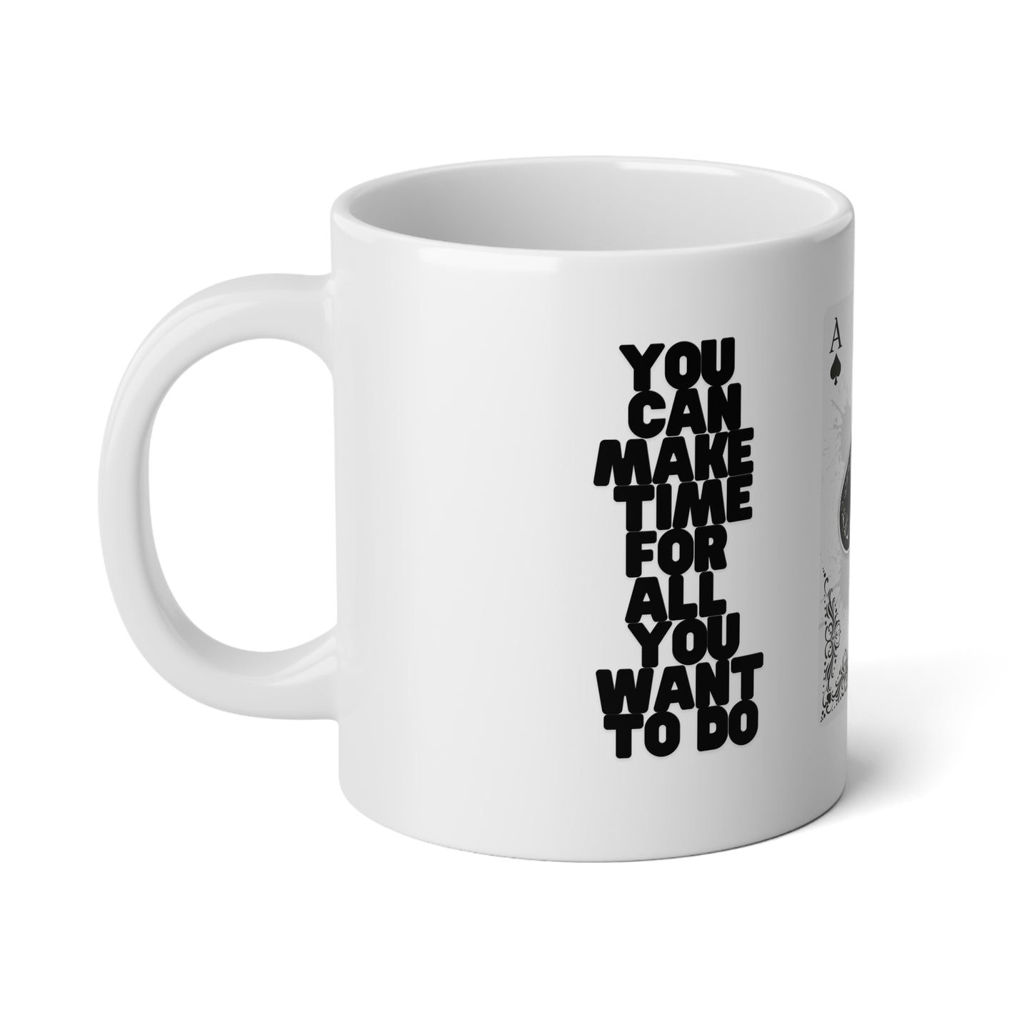 Ace of Spades Mug - 20oz Jumbo Ceramic Cup