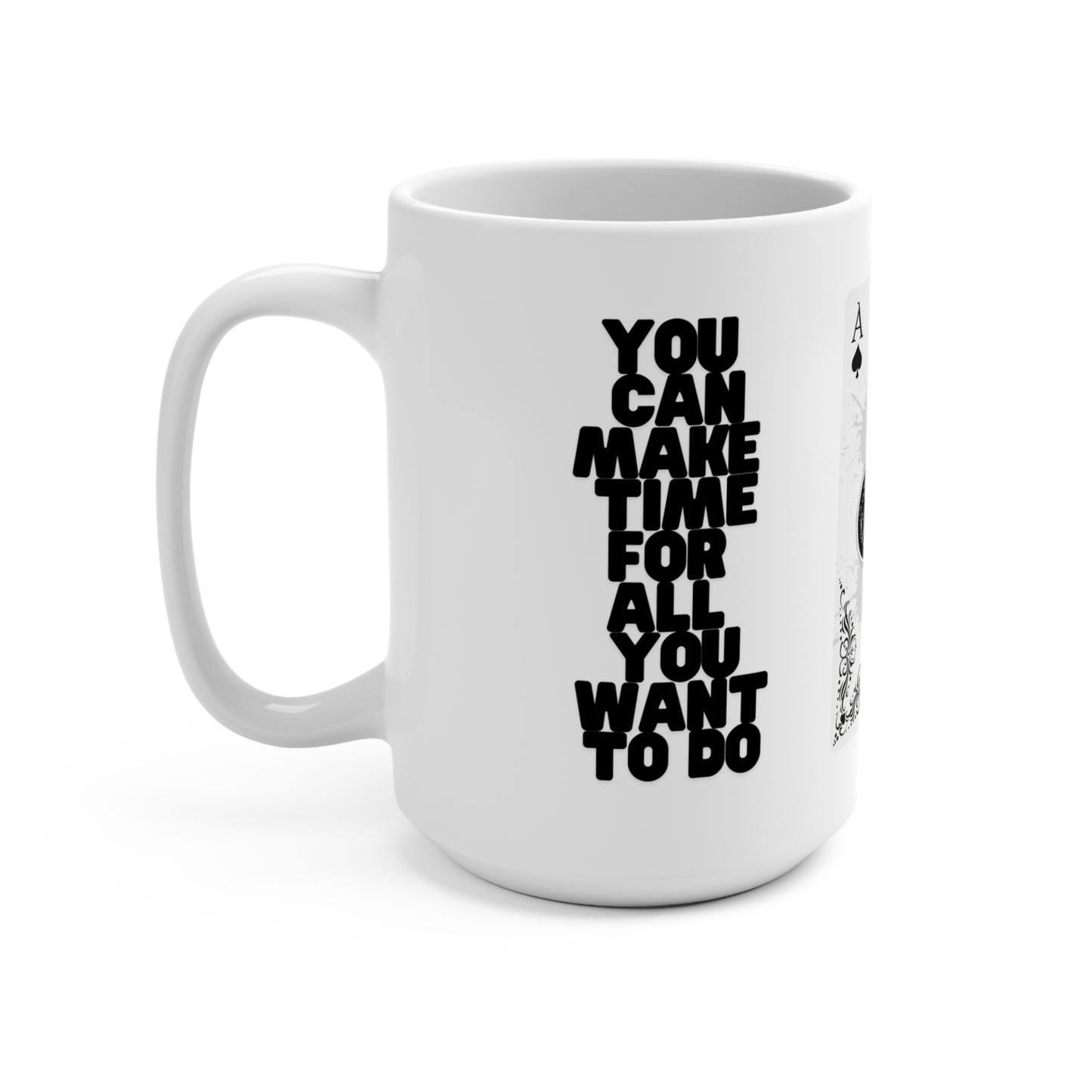 Ace of Spades Coffee Mug - 15oz Ceramic Cup
