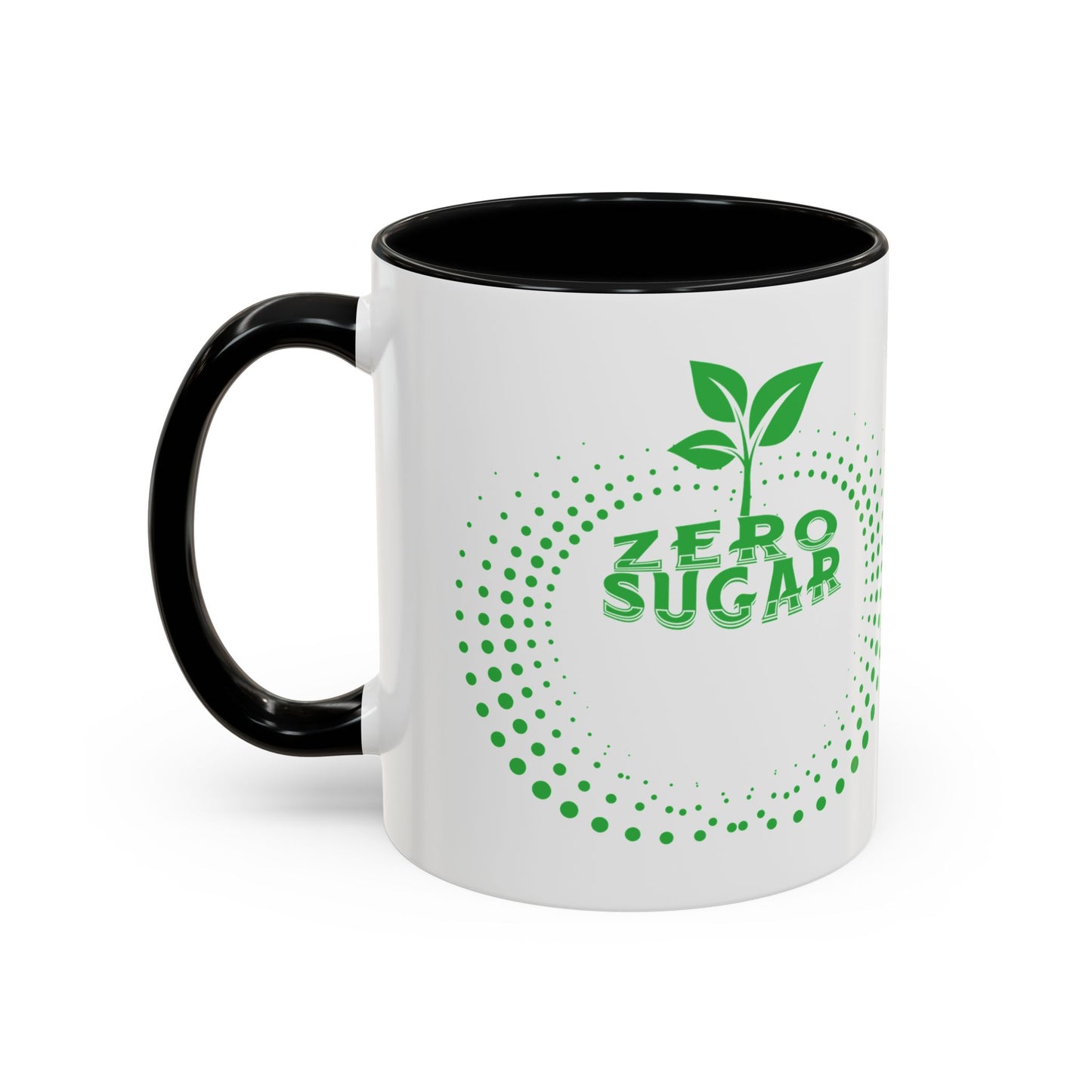 Zero Sugar Accent Coffee Mug-11oz Ceramic Cup, Vegan Mug, Eco Friendly Mug, Gift for Vegan, Mug for Friend