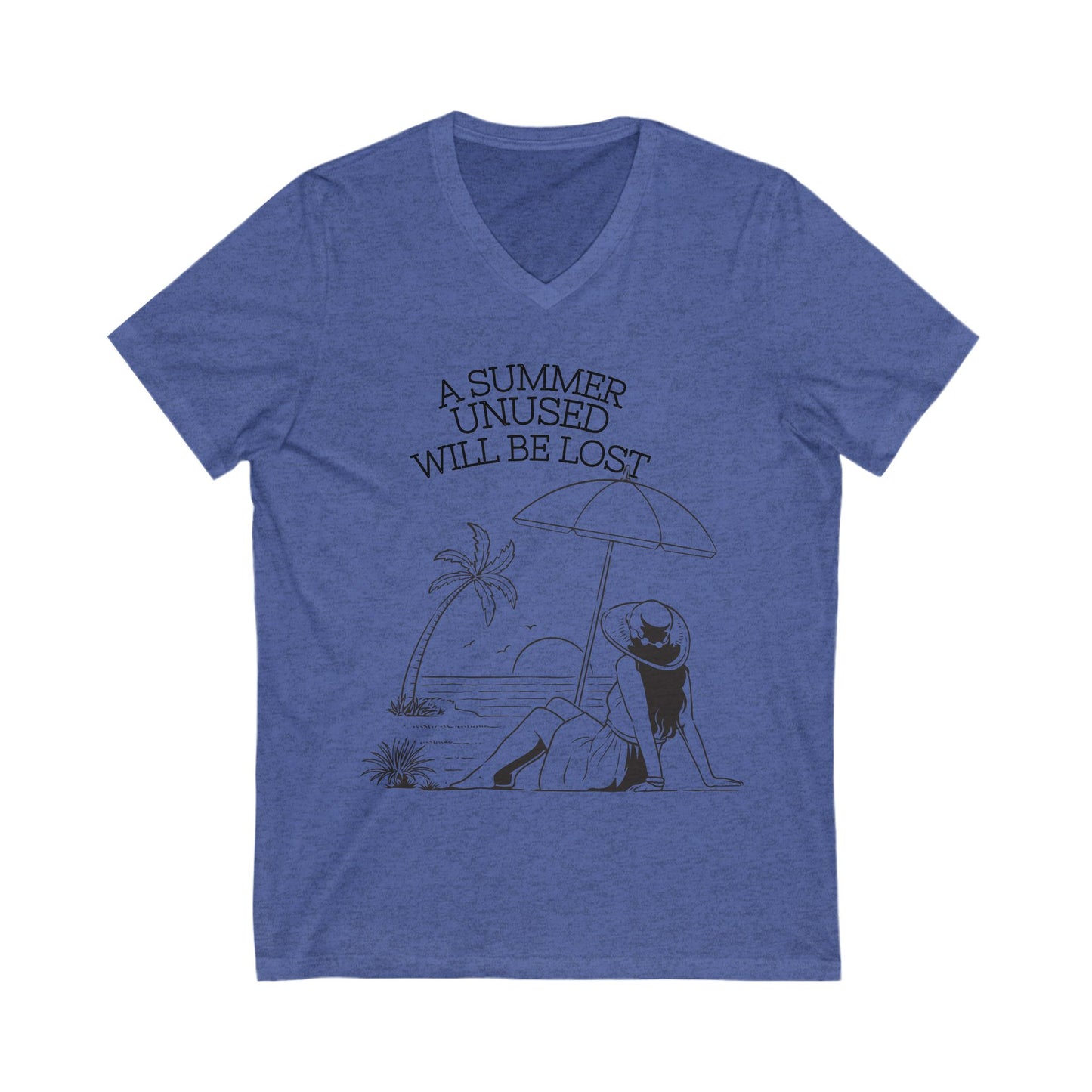 A Summer Unused V-Neck T-shirt