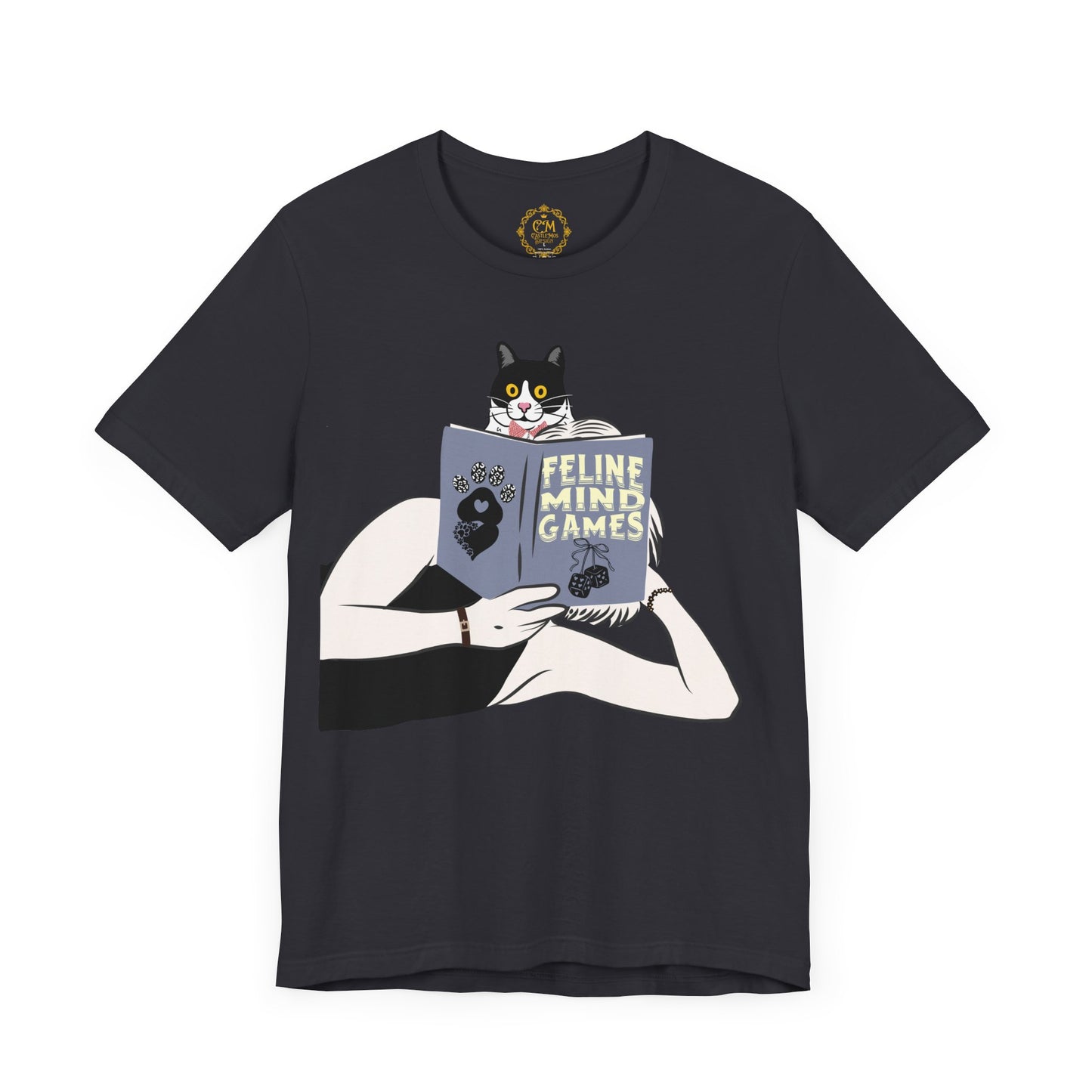 Cute Cat Lover Tee, Feline Mind Games T-Shirt, Pet Owner Gift, Animal Lover Apparel, Perfect for Everyday Wear