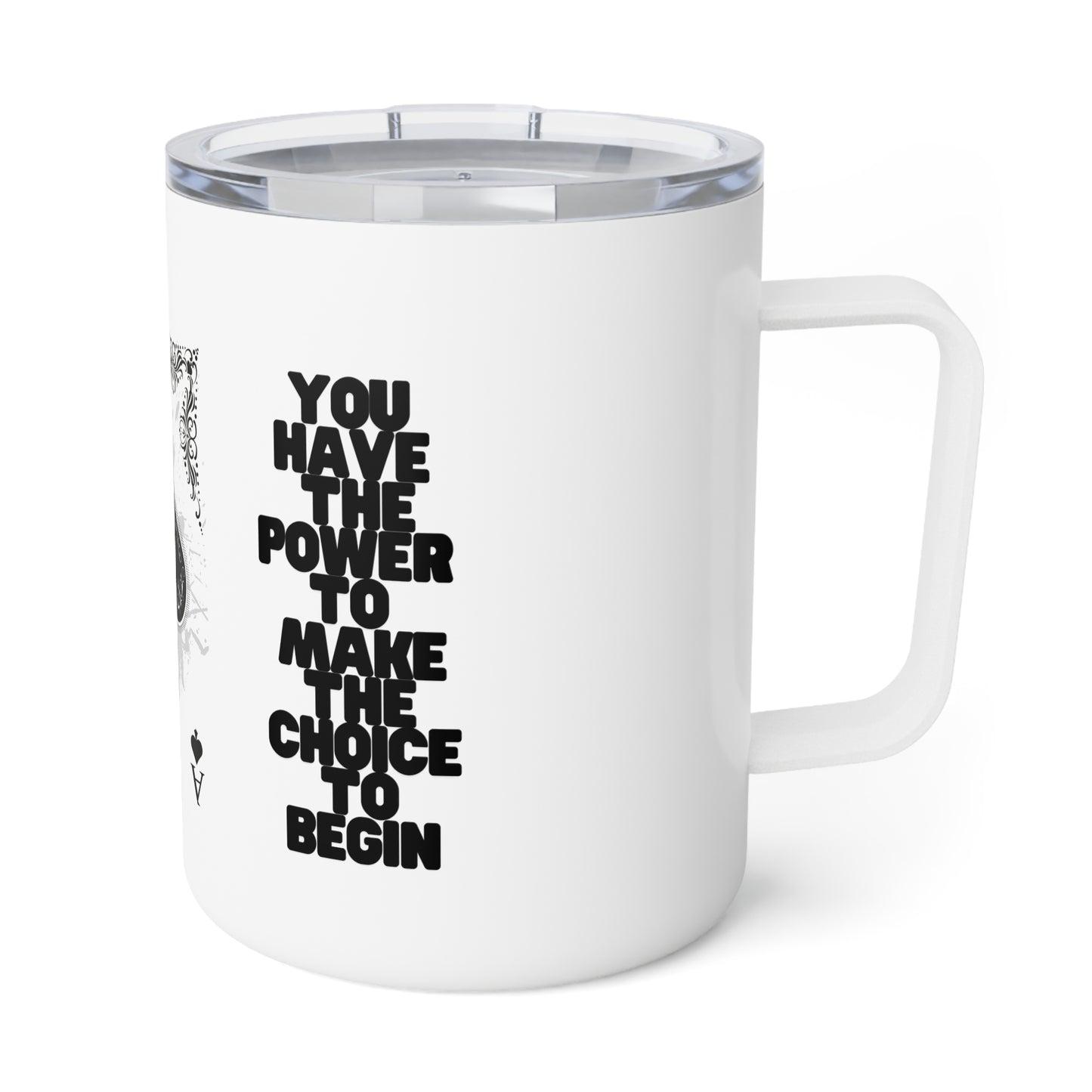 Ace of Spades Insulated Coffee Mug - 10oz Ceramic Cup