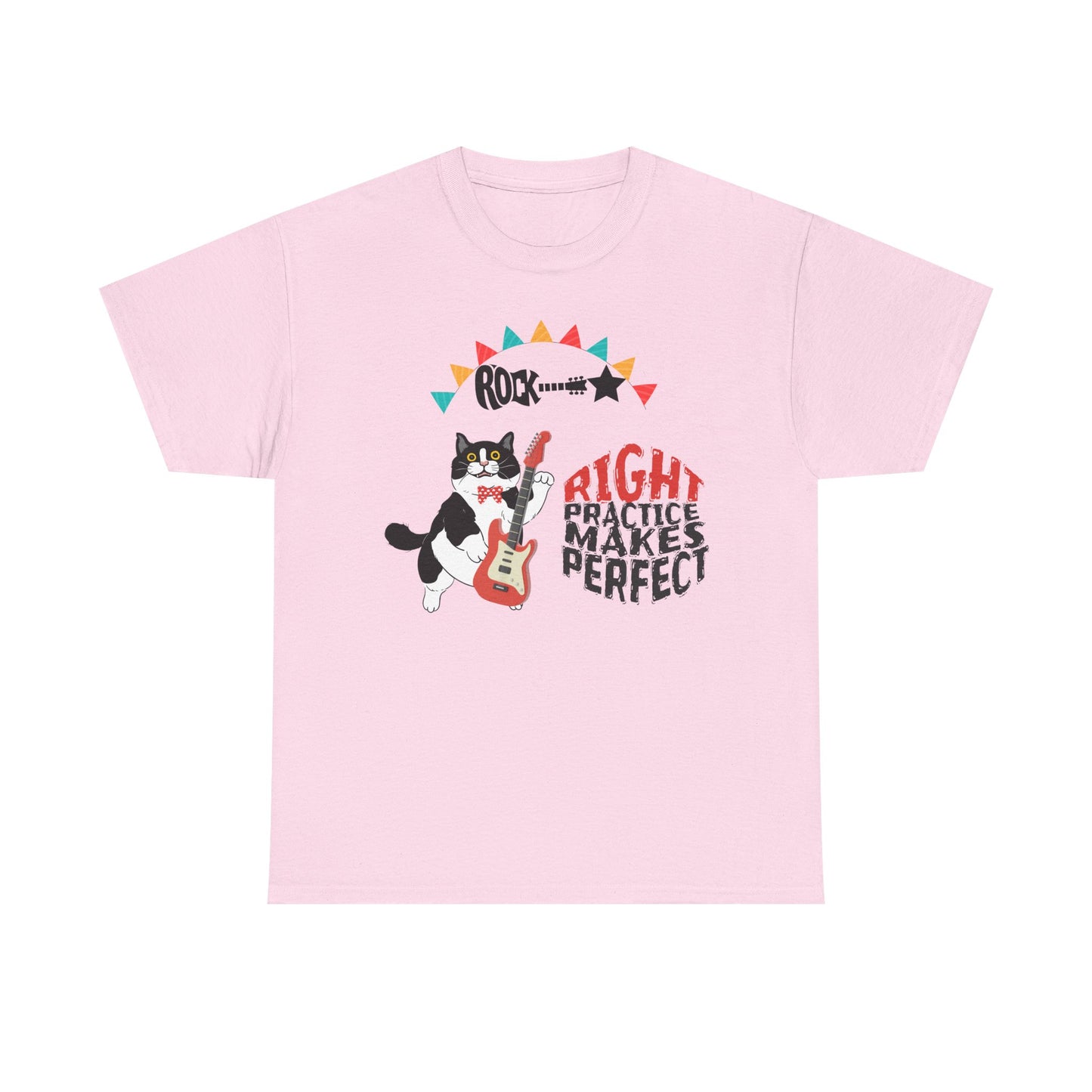 Right Practice Makes Perfect Tee-Cat Lover T-Shirt, Music Lover Gift