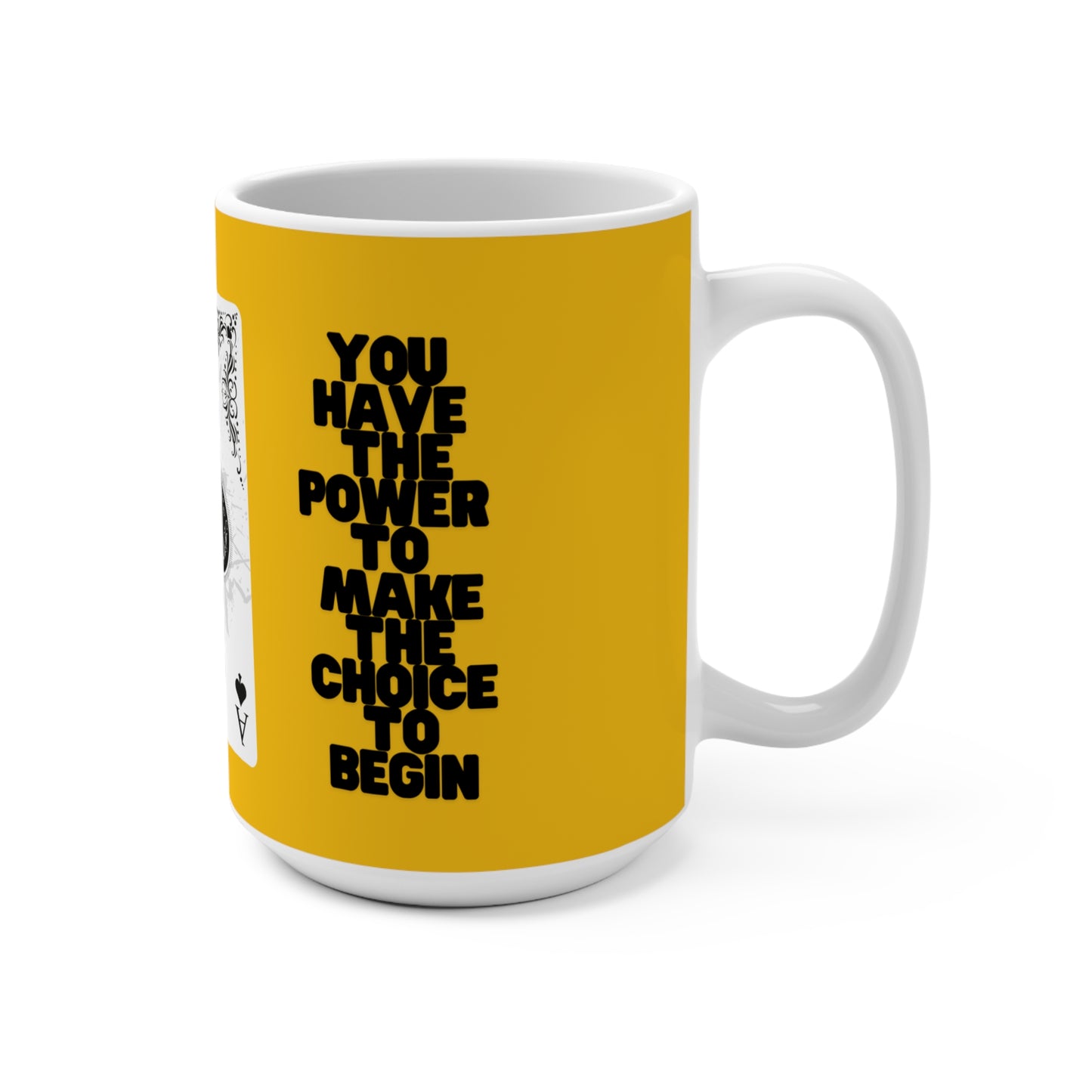 Ace of Spades Coffee Mug - 15oz Ceramic Mug