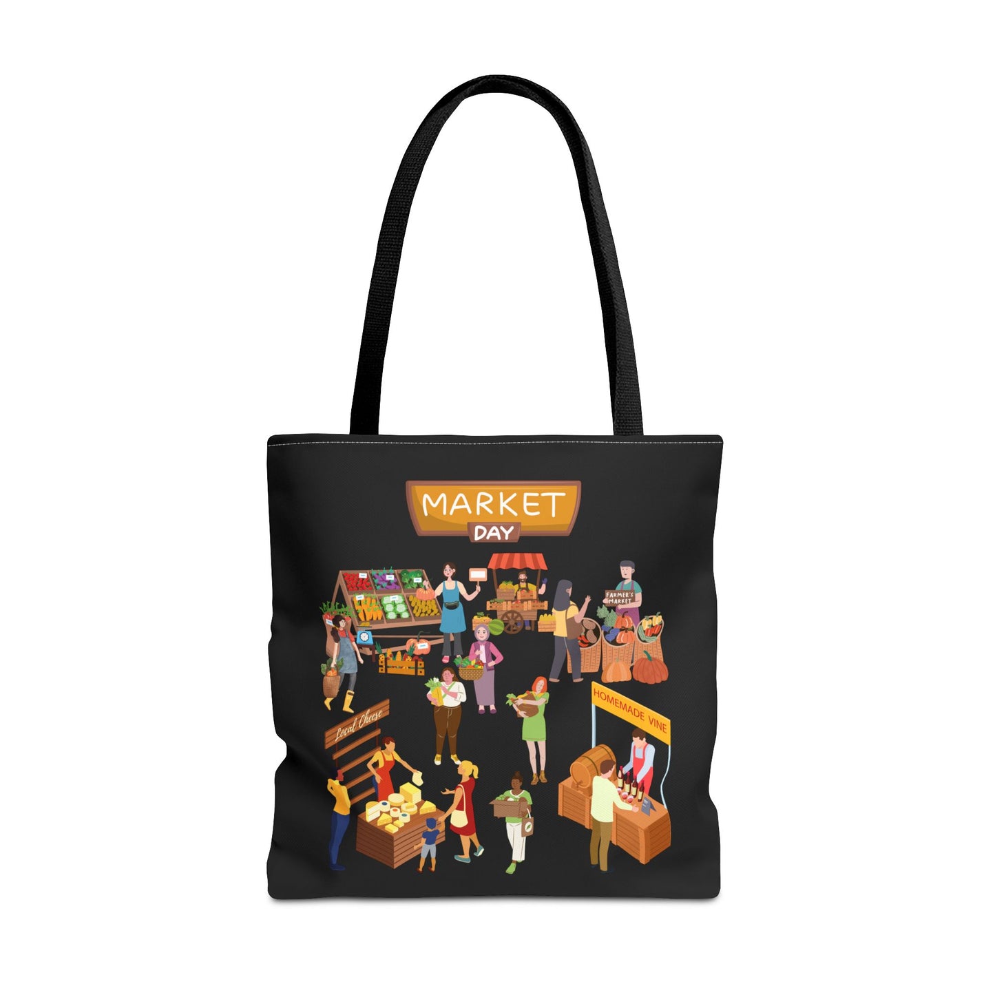 Market Day Tote Bag -Shopping Bag, Grocery Bag, Tote Bag for Mom