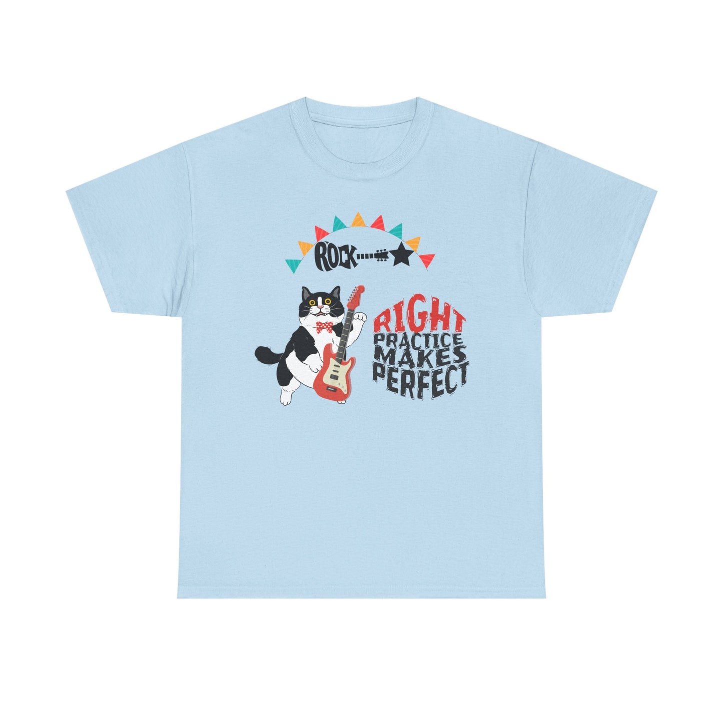 Right Practice Makes Perfect Tee-Cat Lover T-Shirt, Music Lover Gift