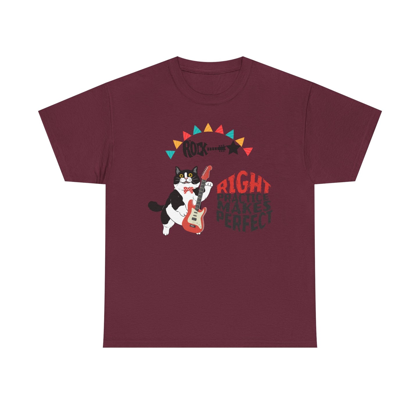 Right Practice Makes Perfect Tee-Cat Lover T-Shirt, Music Lover Gift