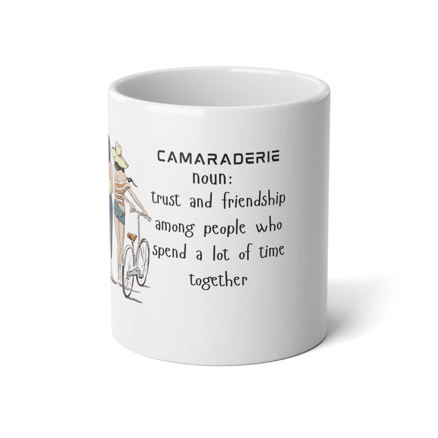 Camaraderie Coffee Mug- 20oz Ceramic Mug, Gift for Friends, Friendship Mug