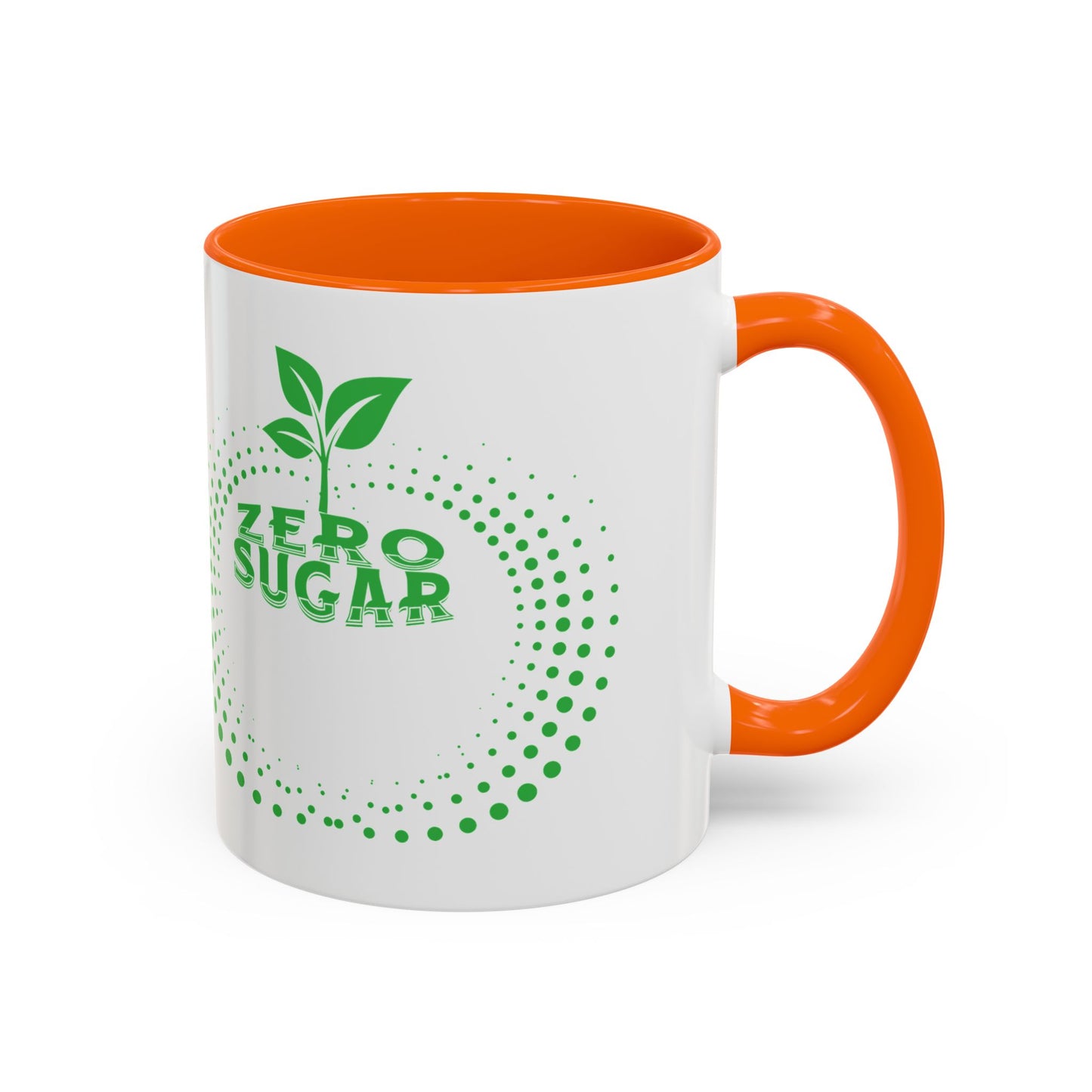 Zero Sugar Accent Coffee Mug-11oz Ceramic Cup, Vegan Mug, Eco Friendly Mug, Gift for Vegan, Mug for Friend