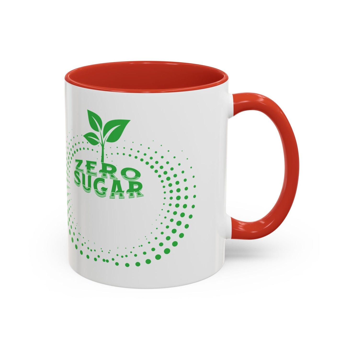 Zero Sugar Accent Coffee Mug-11oz Ceramic Cup, Vegan Mug, Eco Friendly Mug, Gift for Vegan, Mug for Friend