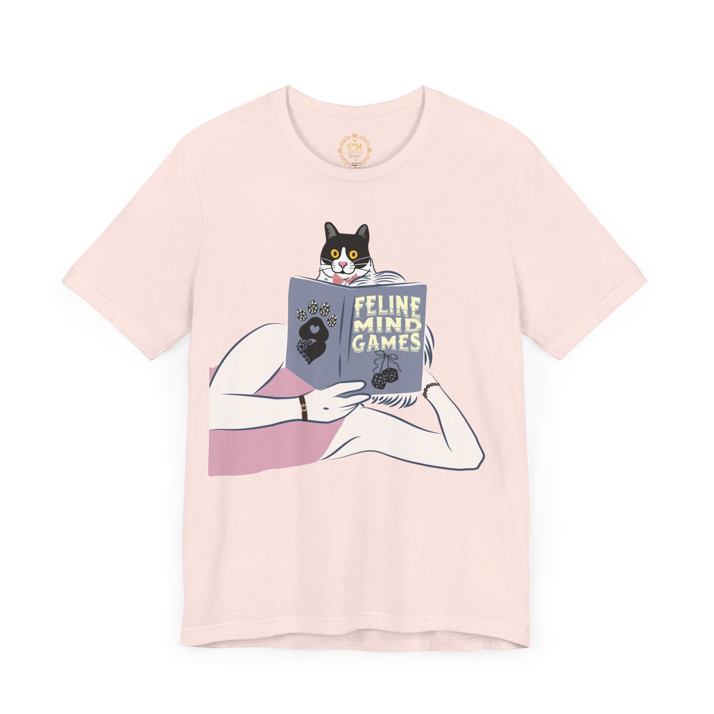 Cute Cat Lover Tee, Feline Mind Games T-Shirt, Pet Owner Gift, Animal Lover Apparel, Perfect for Everyday Wear