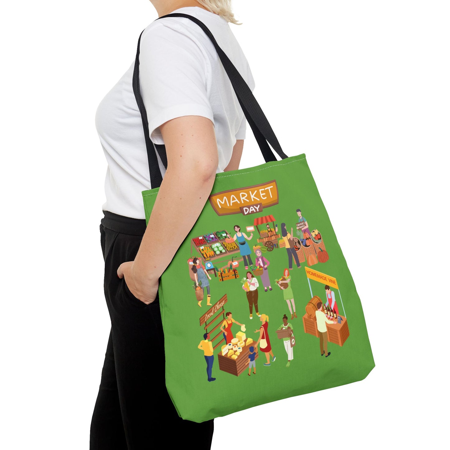 Market Day Tote Bag -Shopping Bag, Grocery Bag, Tote Bag for Mom
