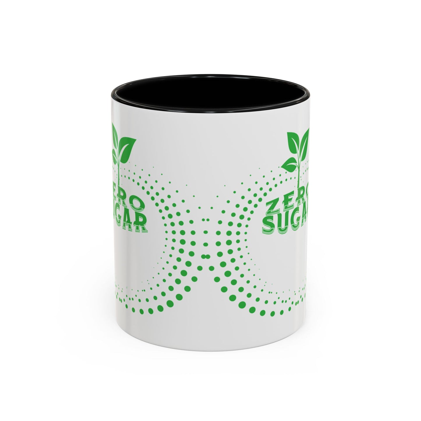 Zero Sugar Accent Coffee Mug-11oz Ceramic Cup, Vegan Mug, Eco Friendly Mug, Gift for Vegan, Mug for Friend