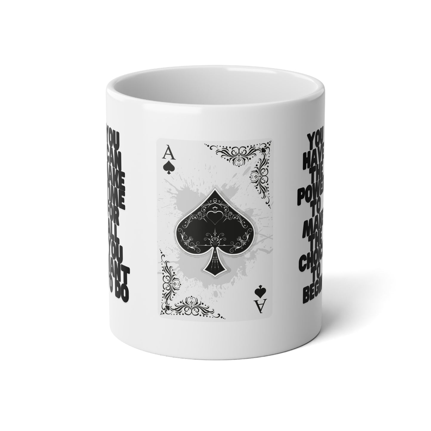 Ace of Spades Mug - 20oz Jumbo Ceramic Cup