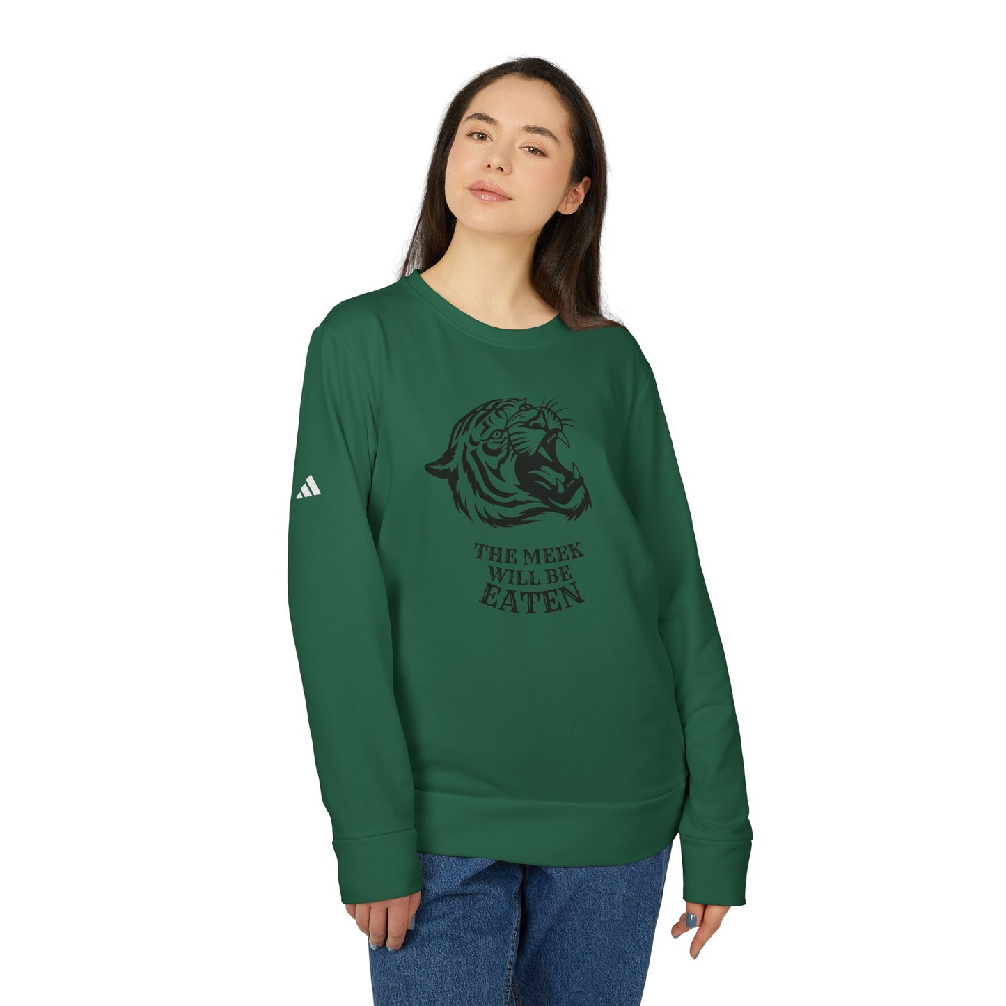 The Meek Will Be Eaten Unisex Fleece Crewneck Sweatshirt