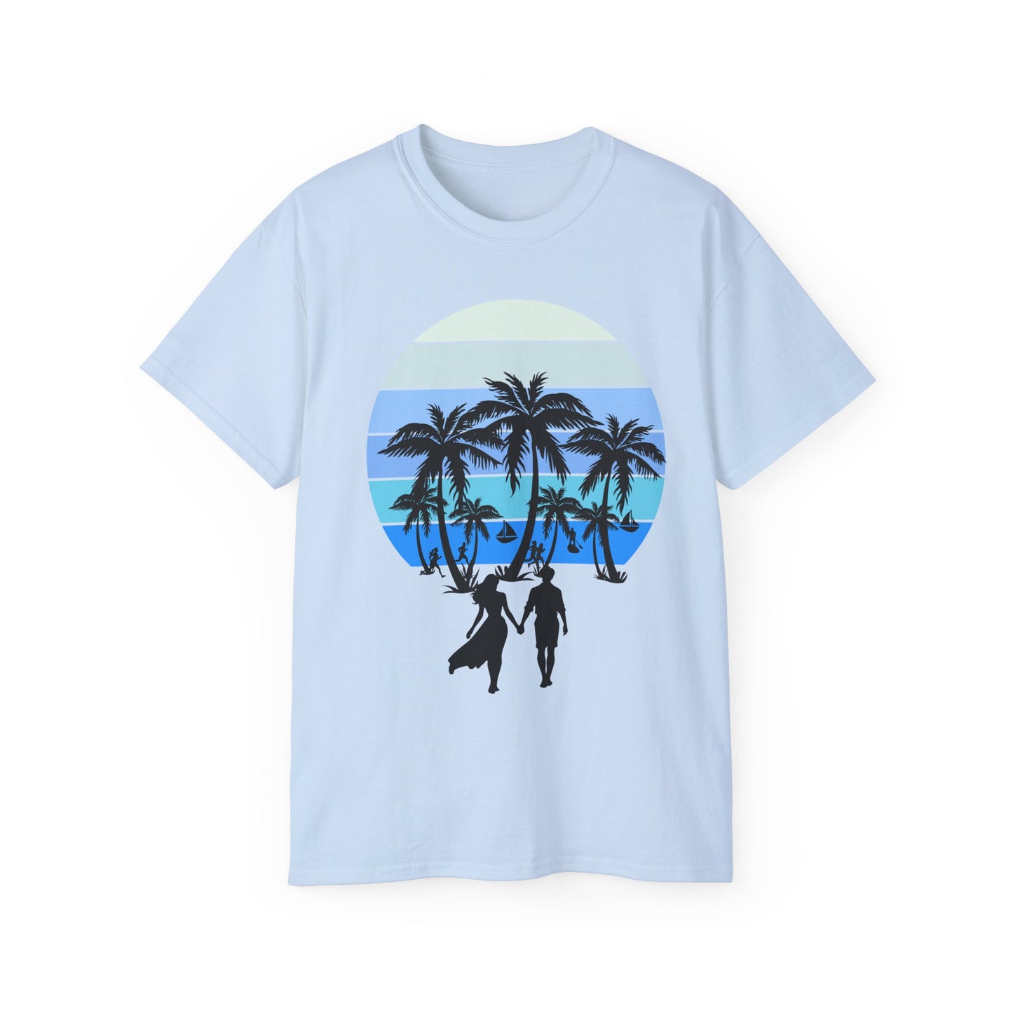 Couple Beach Sunset Tee