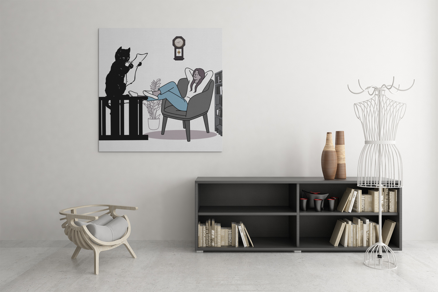 Companion - Wall Art, Brushed Aluminum Print 50x50 cm / 20x20″