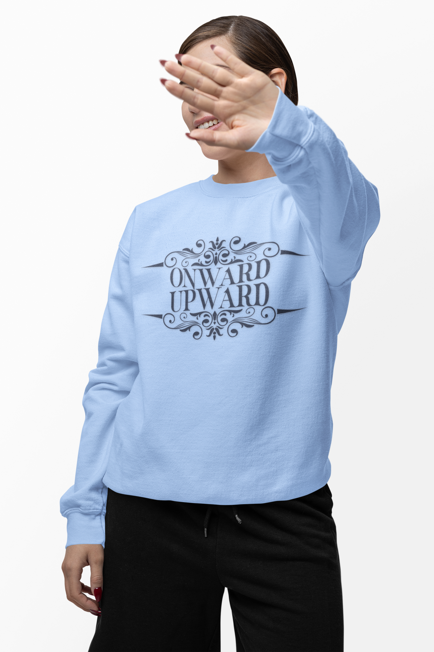 Onward Upward Sweatshirt - Crewneck Sweatshirt, School Sweater