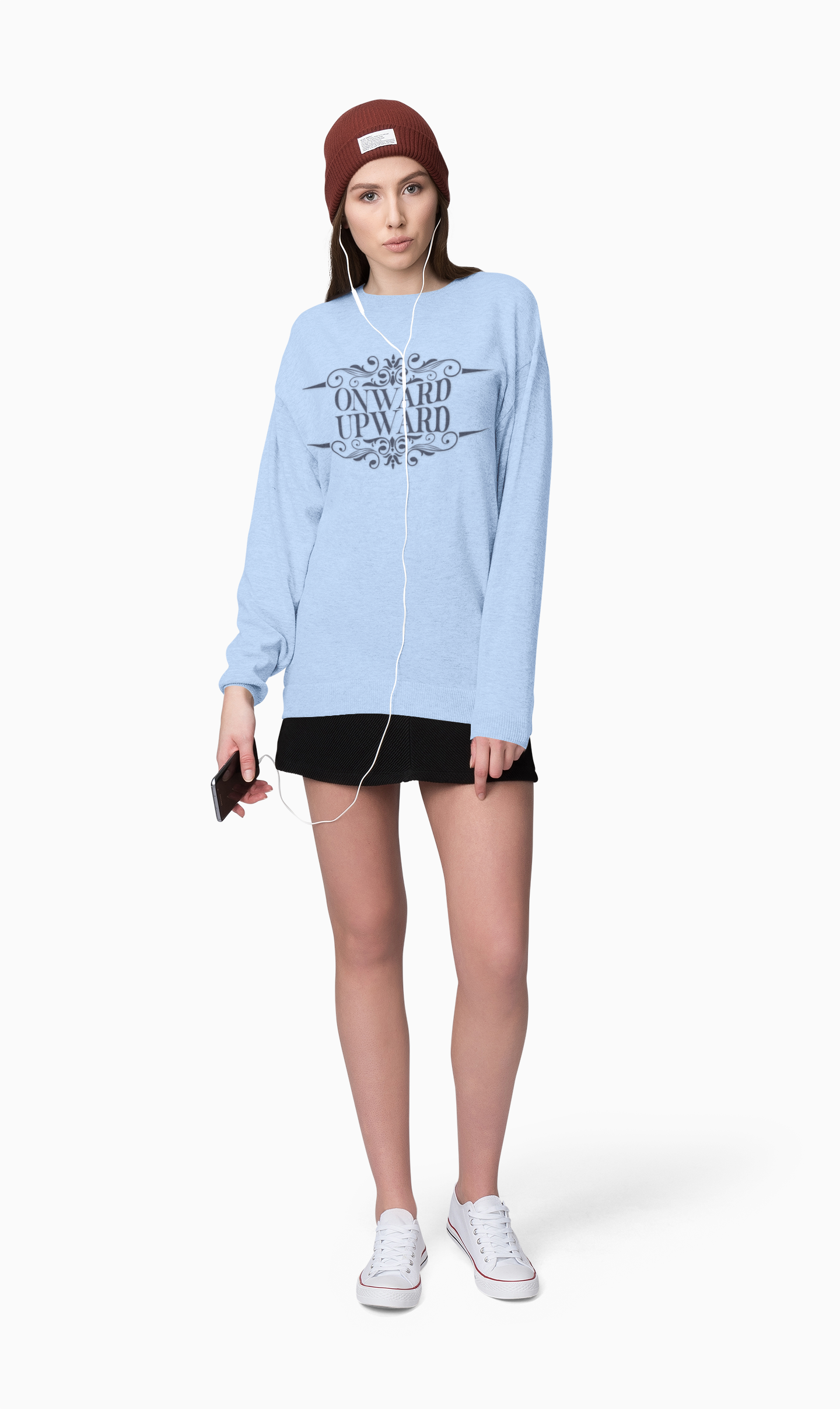Onward Upward Sweatshirt - Crewneck Sweatshirt, School Sweater
