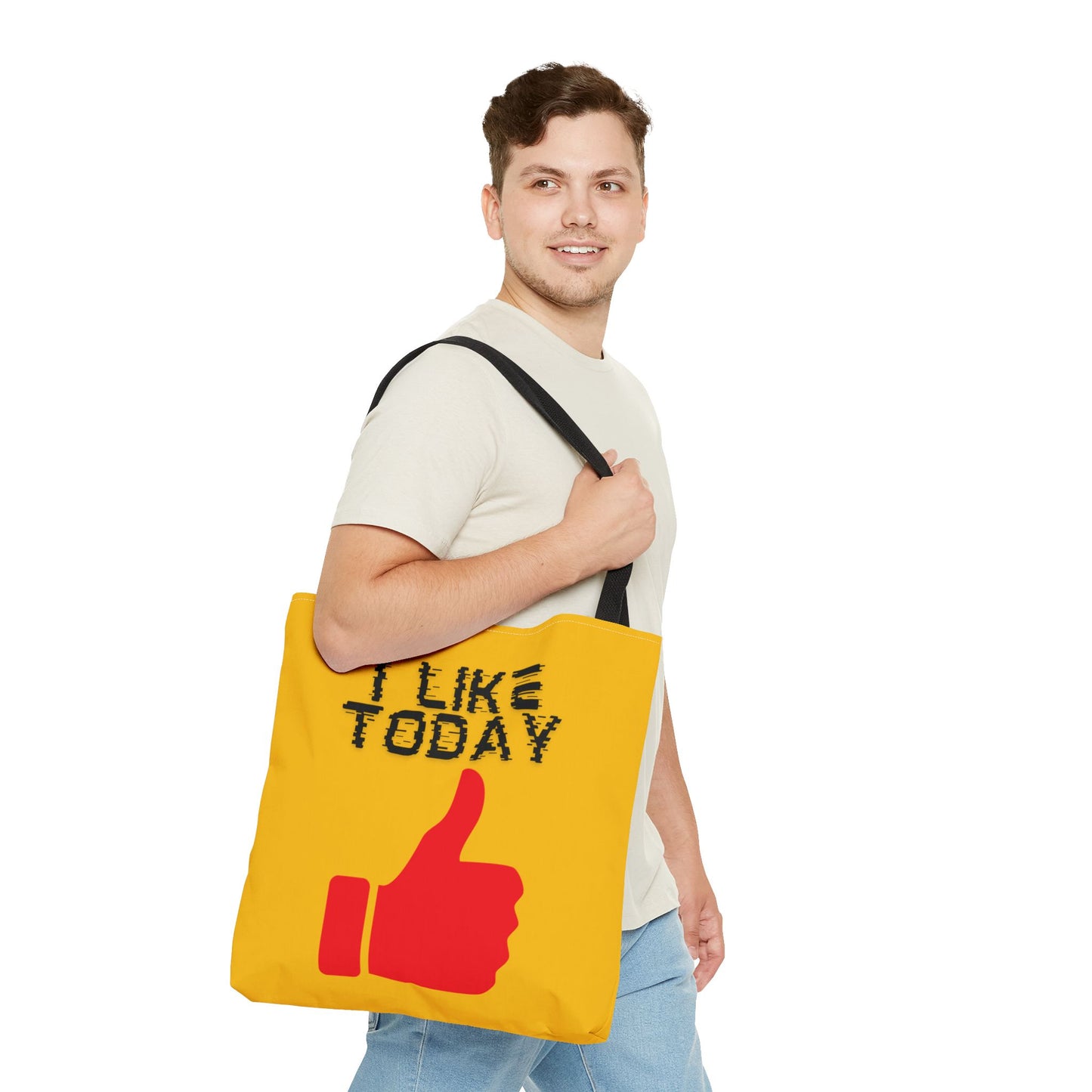 I Like Today Tote Bag-Shopping Bag, Grocery Bag, School Tote Bag, Gym Bag, Yoga bag