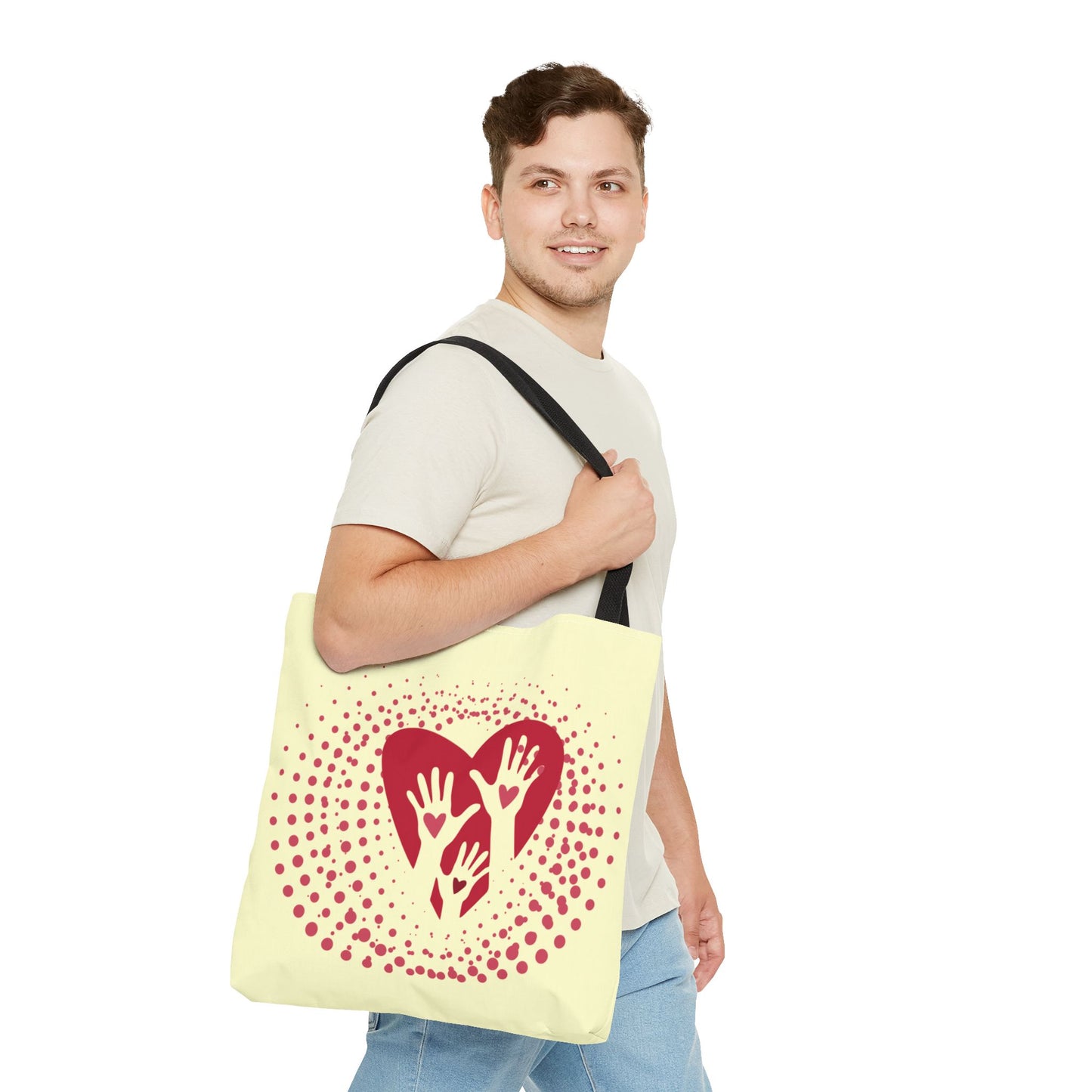 Palms of Love Organic Canvas Tote Bag