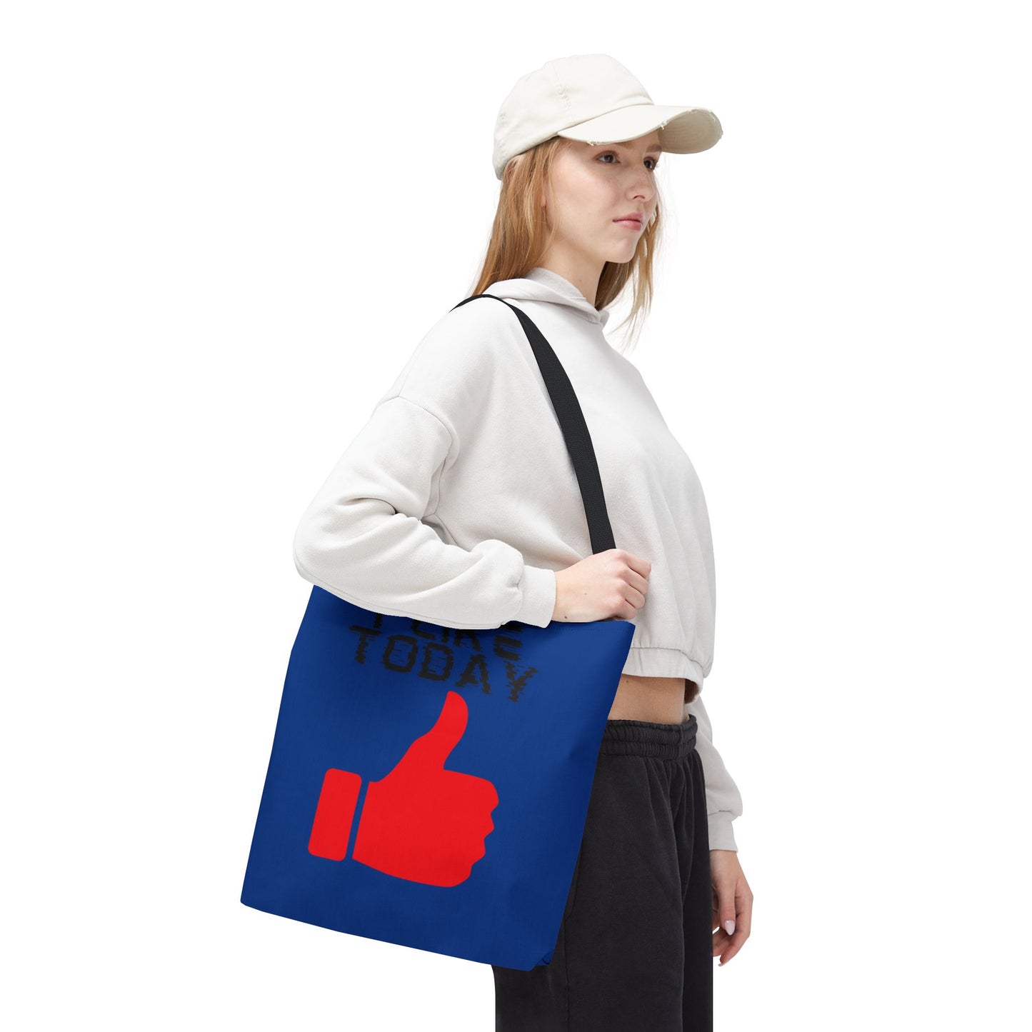 I Like Today Tote Bag-Shopping Bag, Grocery Bag, School Tote Bag, Gym Bag, Yoga bag