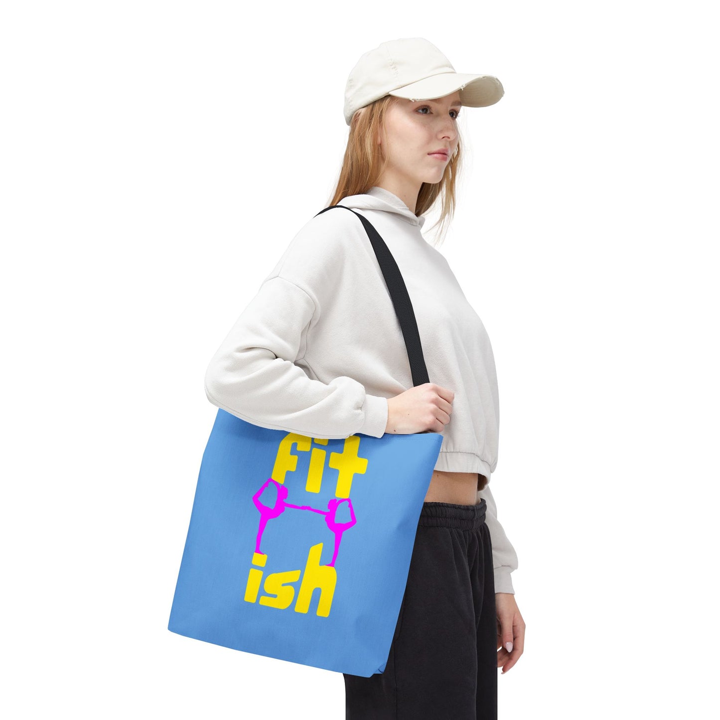 Fit-ish Tote Bag-Gym Tote Bag, School Tote Bag, Yoga Tote Bag