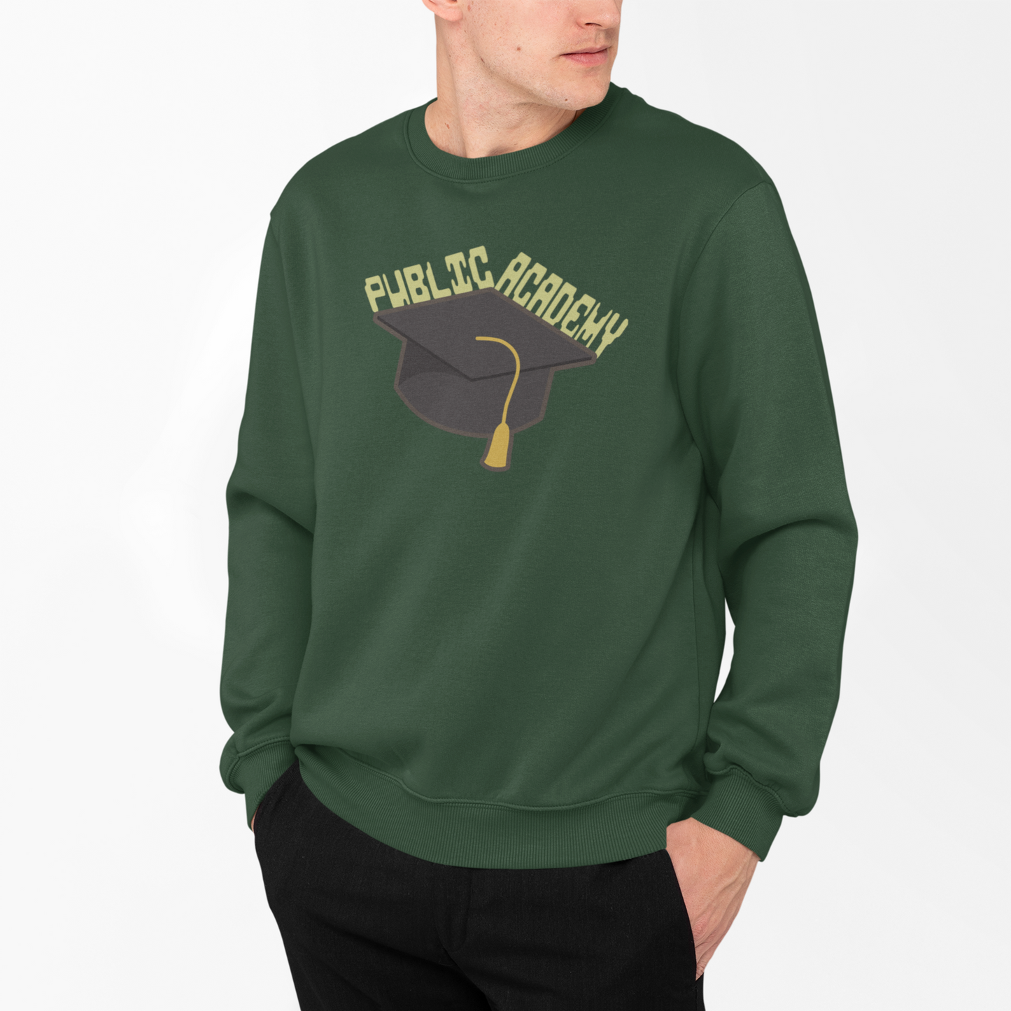 Public Academy Sweatshirt - Unisex Crewneck Sweatshirt, School Sweater