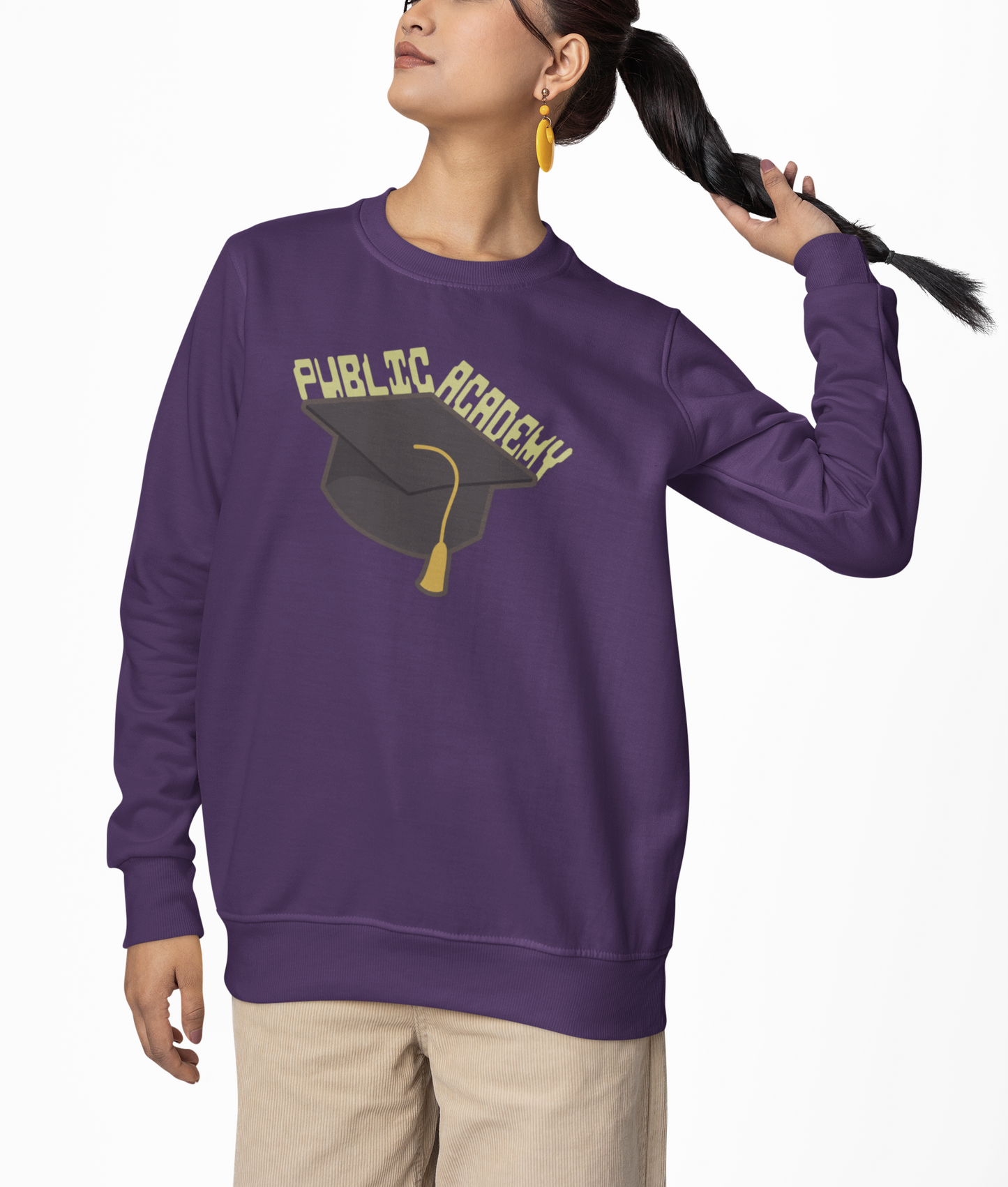 Public Academy Sweatshirt - Unisex Crewneck Sweatshirt, School Sweater