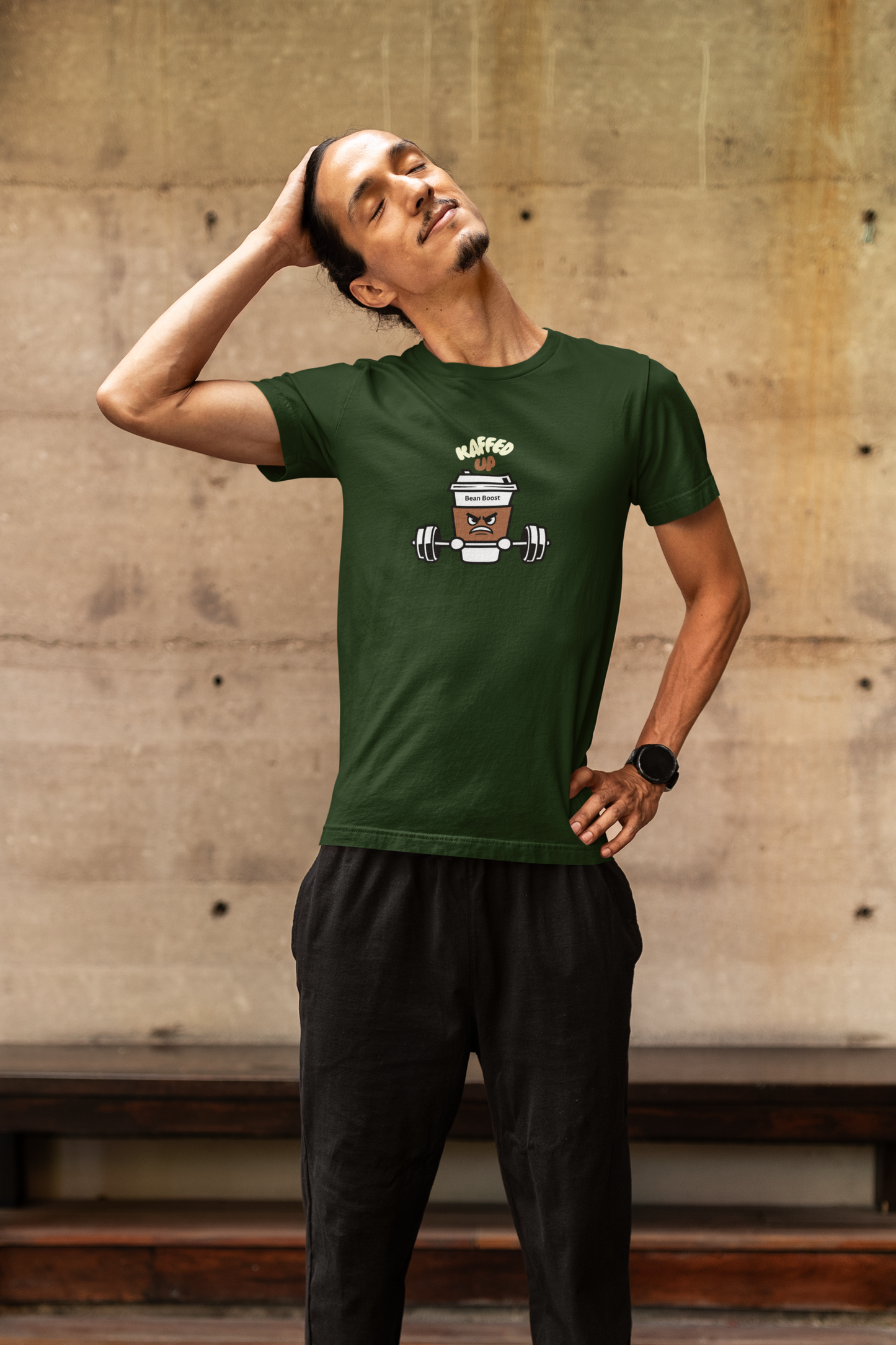 Kaffed Up Unisex T-Shirt Gym Wear Coffee T-shirt