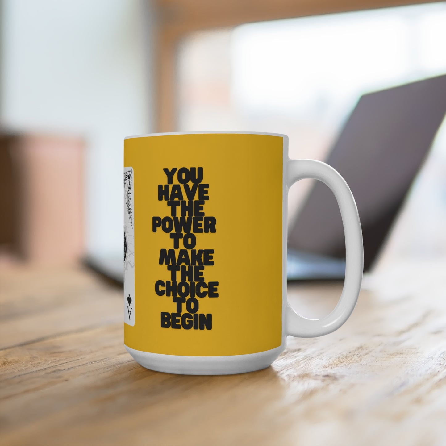 Ace of Spades Coffee Mug - 15oz Ceramic Mug