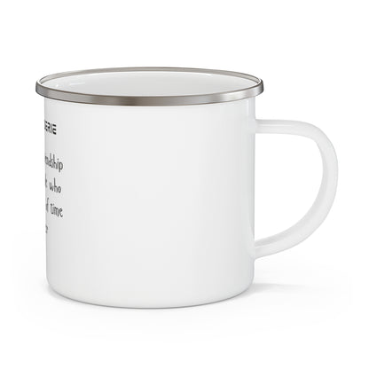 Camaraderie Mug- I5 oz Enamel Mug, Camping Mug, Friendship Gift, Gift for Friends, Friendship Mug